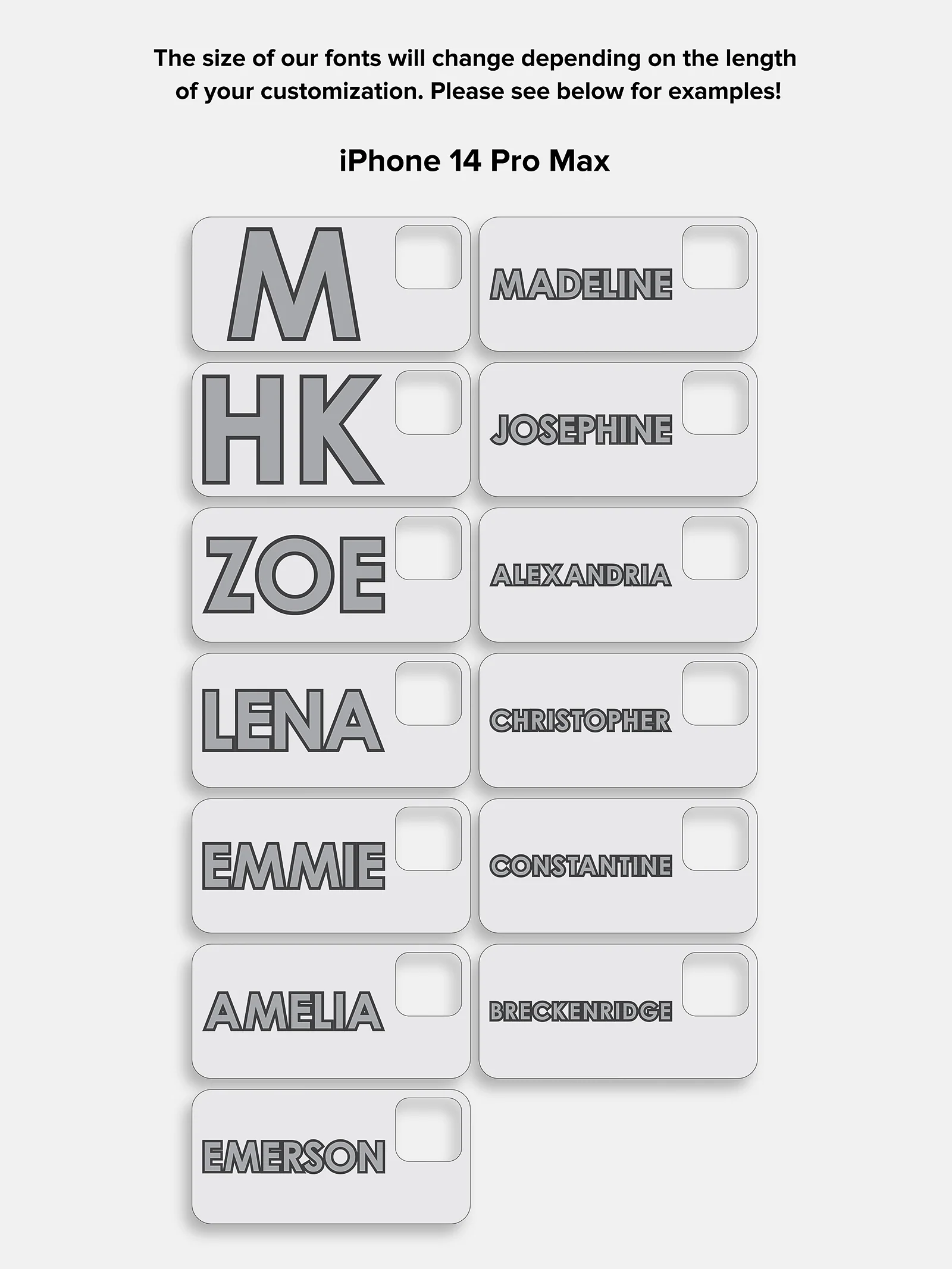 Block Font Custom iPhone Case - Lavender/White - Image 20