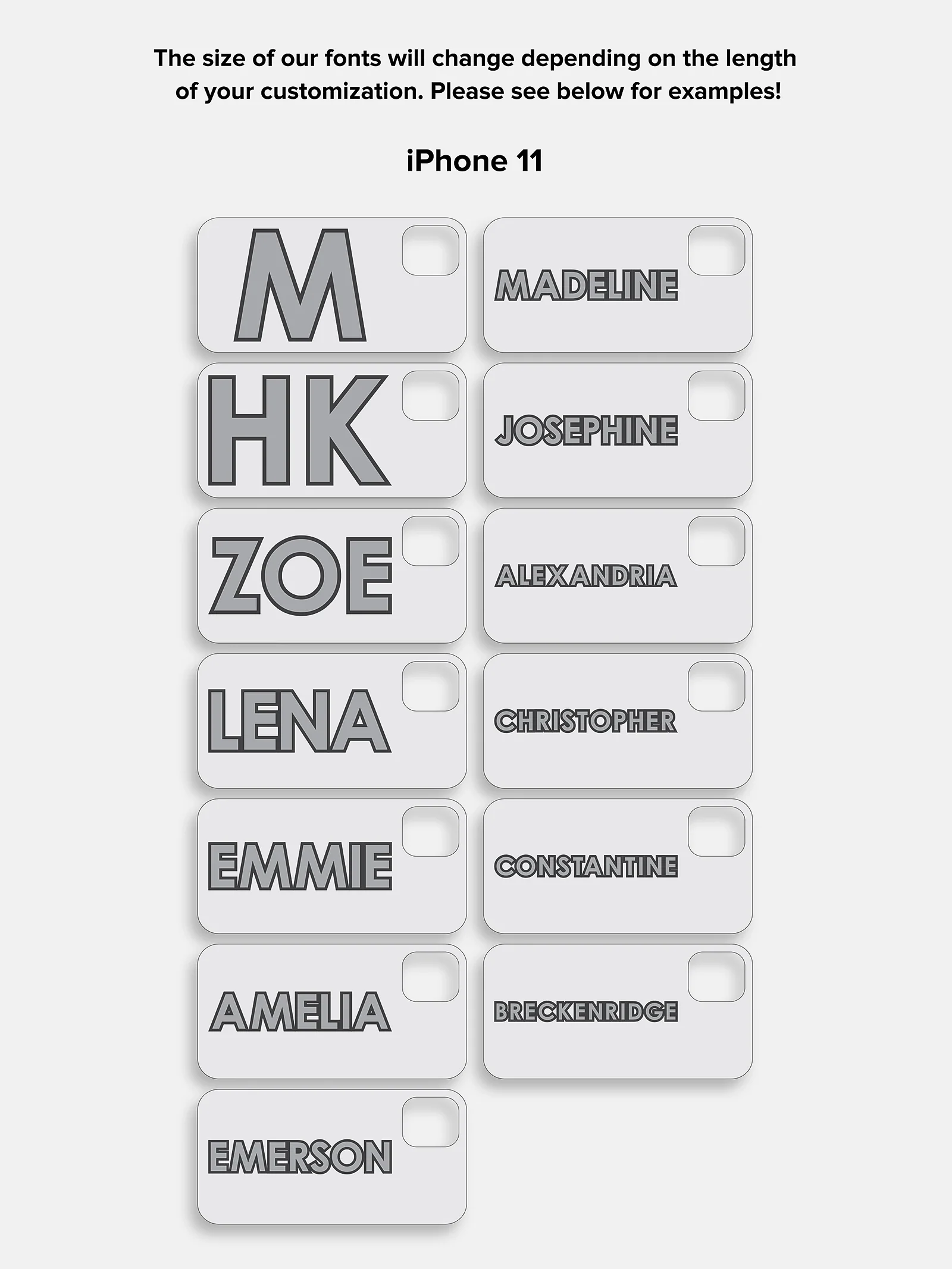 Block Font Custom iPhone Case - Lavender/White - Image 6