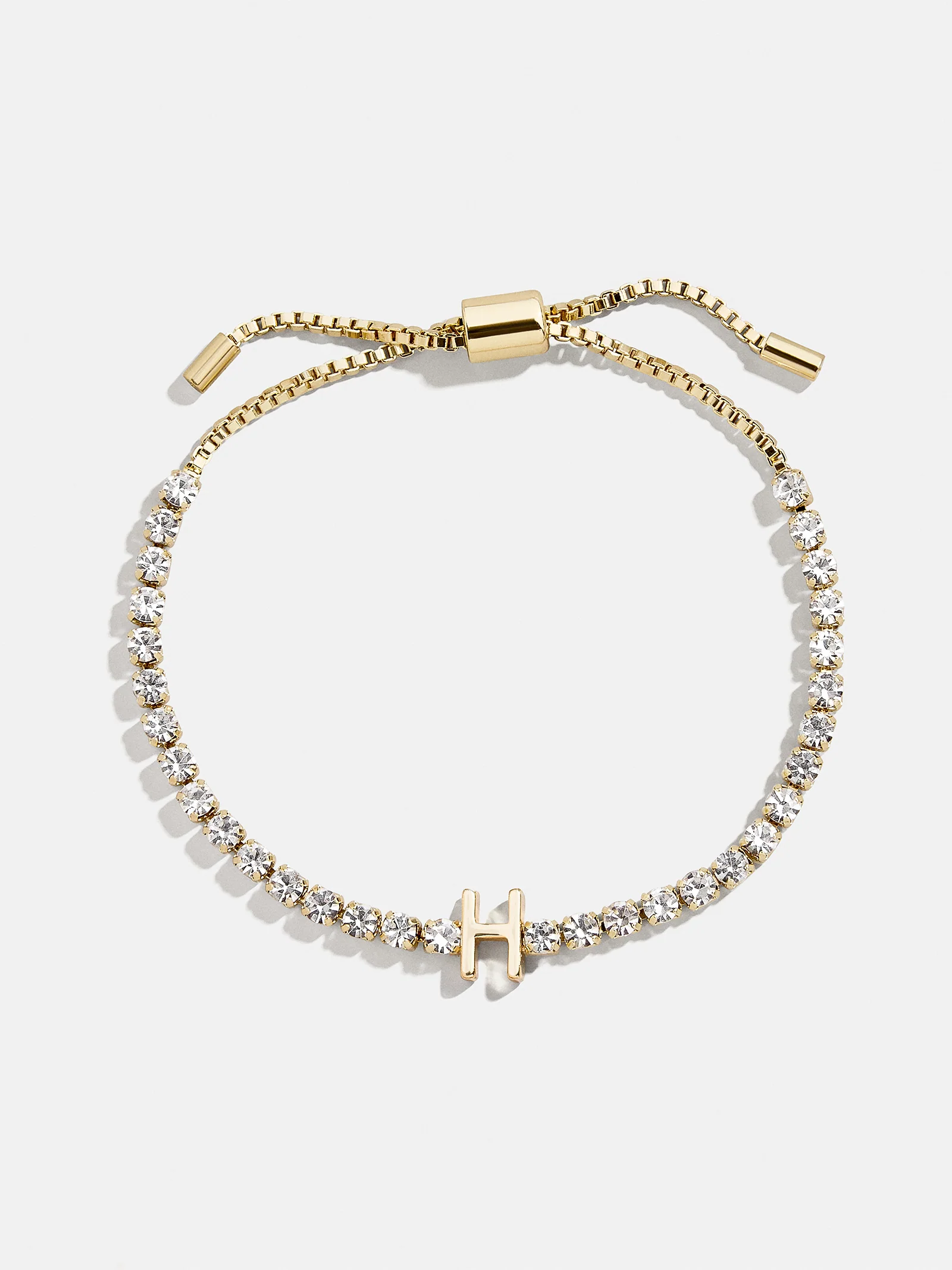 Lyanna Initial Tennis Bracelet - Gold/Pavé - Image 11