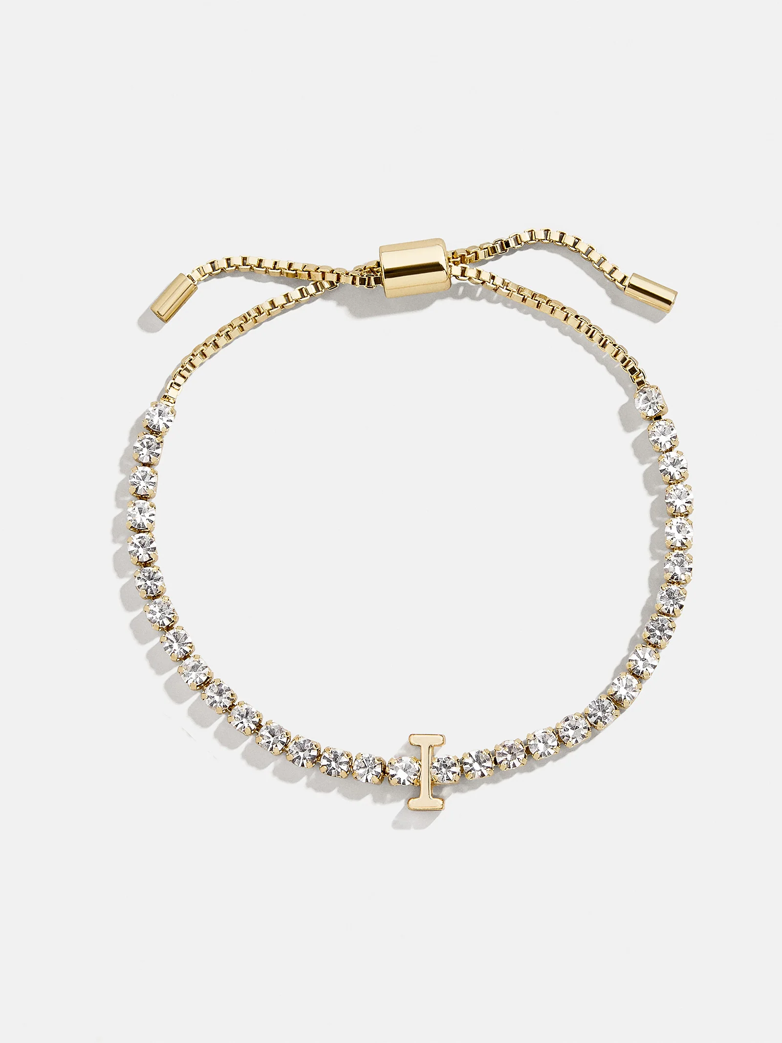 Lyanna Initial Tennis Bracelet - Gold/Pavé - Image 12
