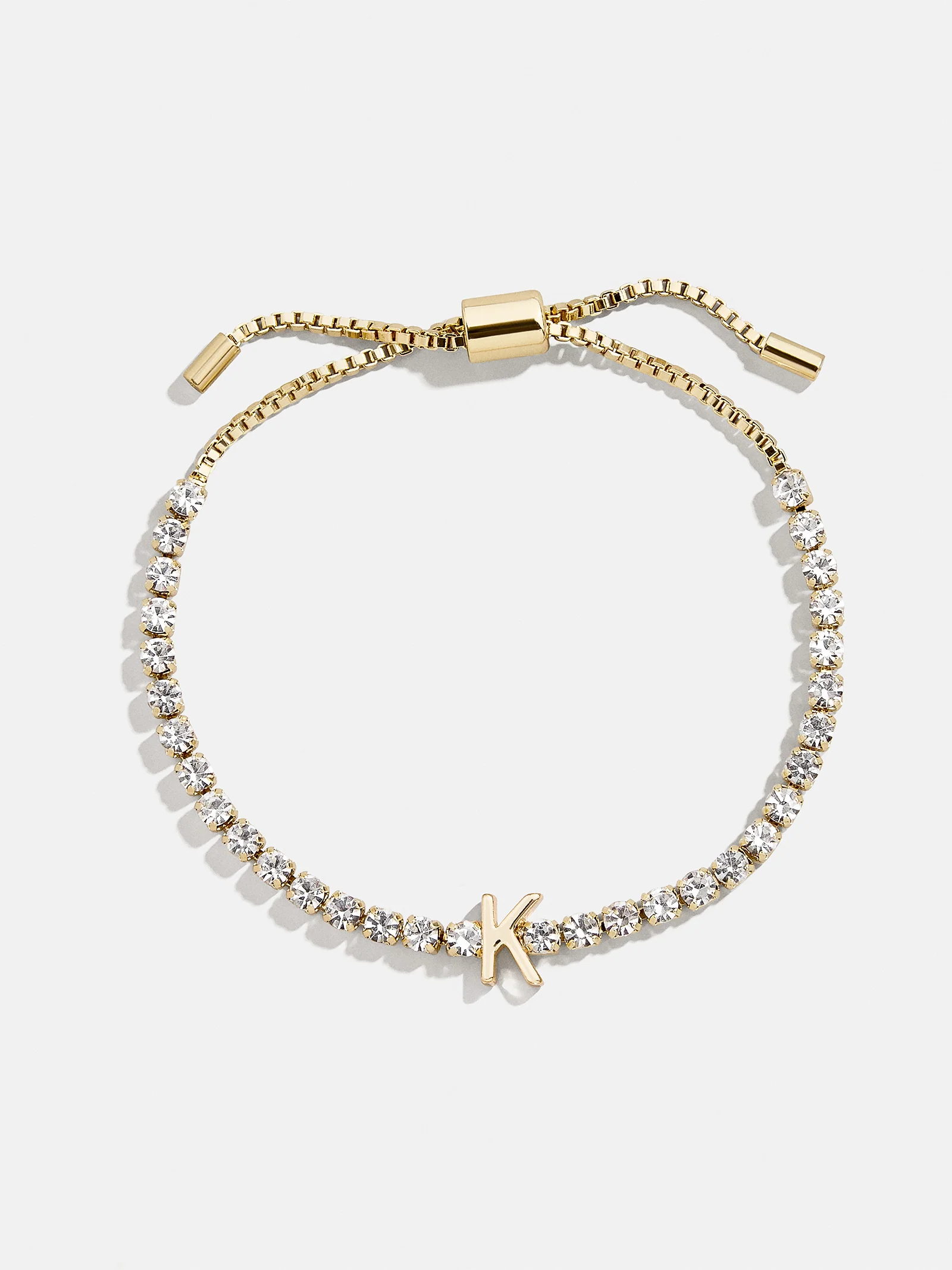 Lyanna Initial Tennis Bracelet - Gold/Pavé - Image 14