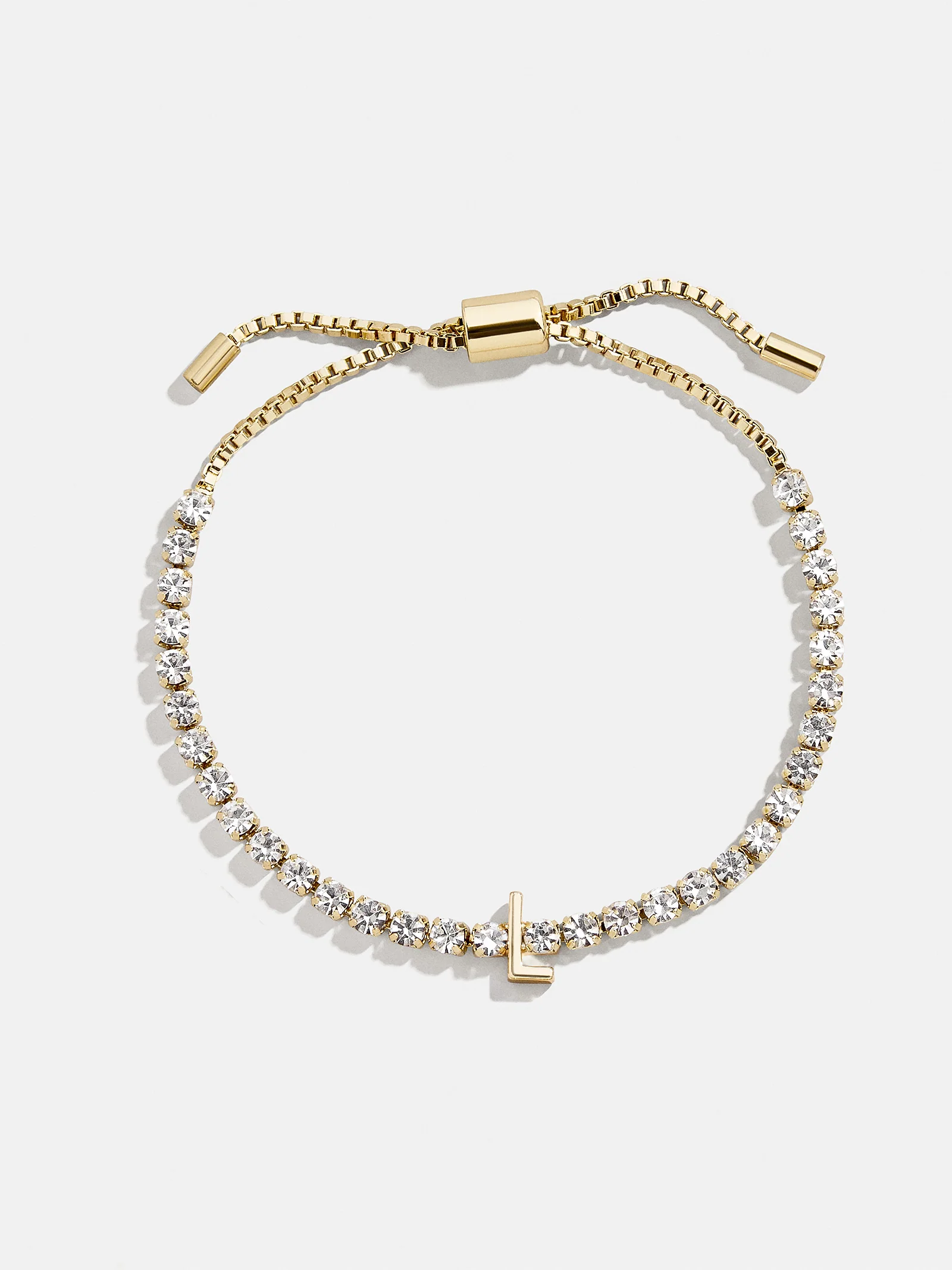 Lyanna Initial Tennis Bracelet - Gold/Pavé - Image 15