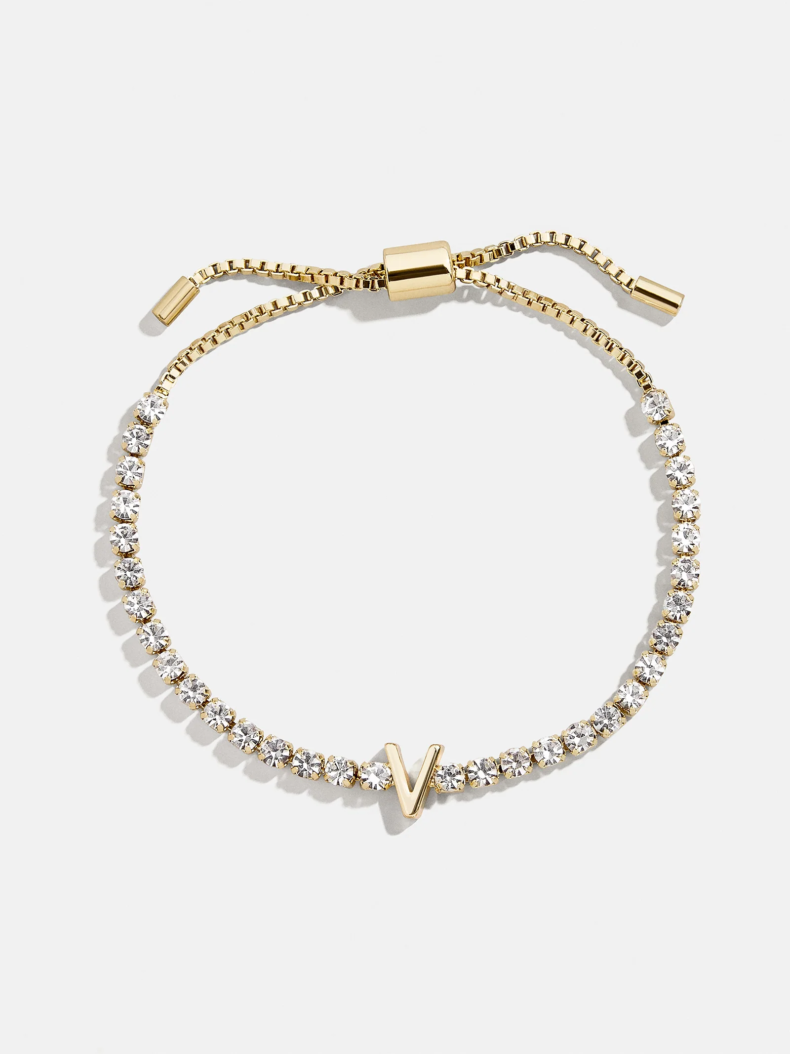 Lyanna Initial Tennis Bracelet - Gold/Pavé - Image 25