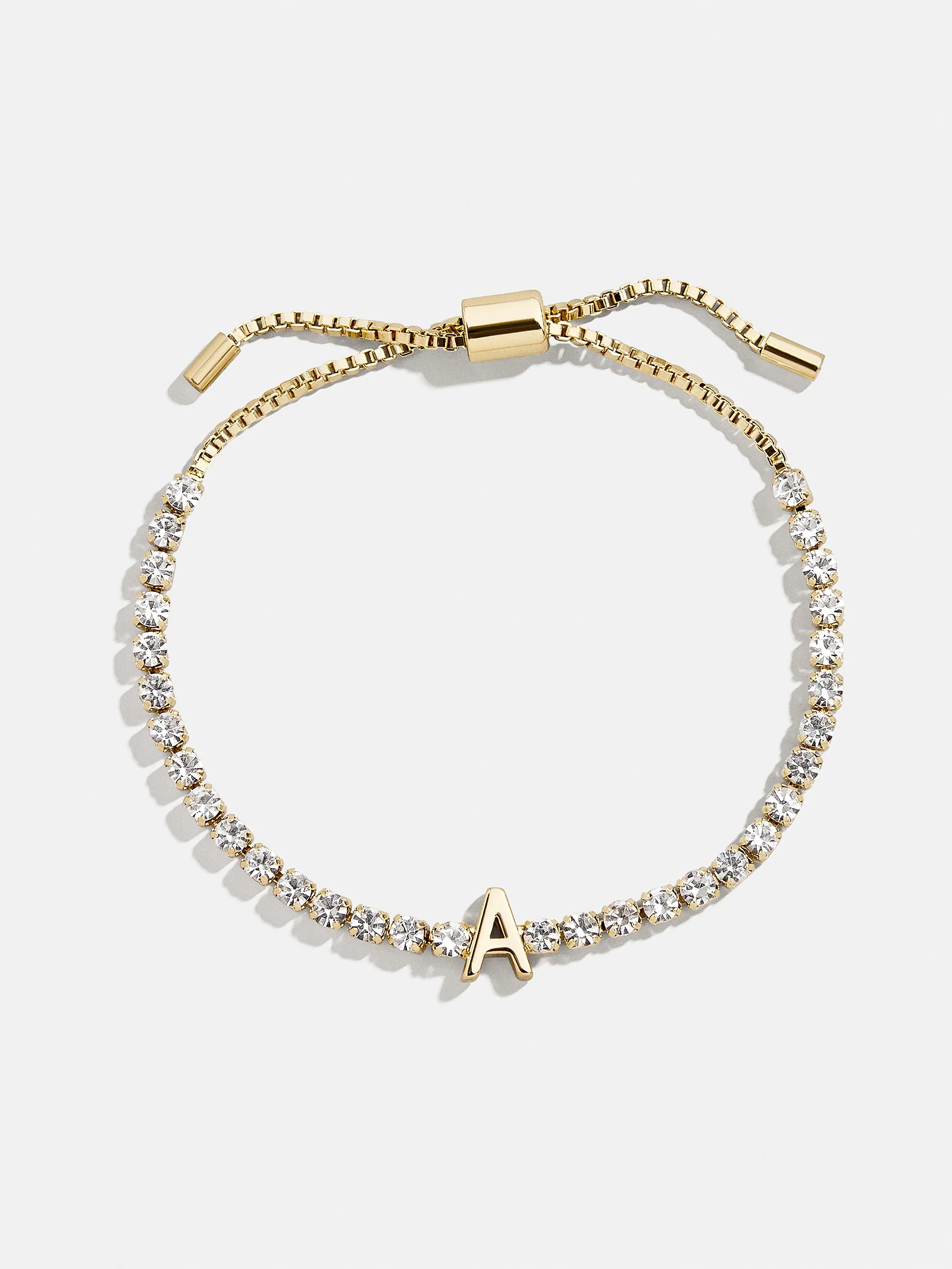 Lyanna Initial Tennis Bracelet - Gold/Pavé - Image 4
