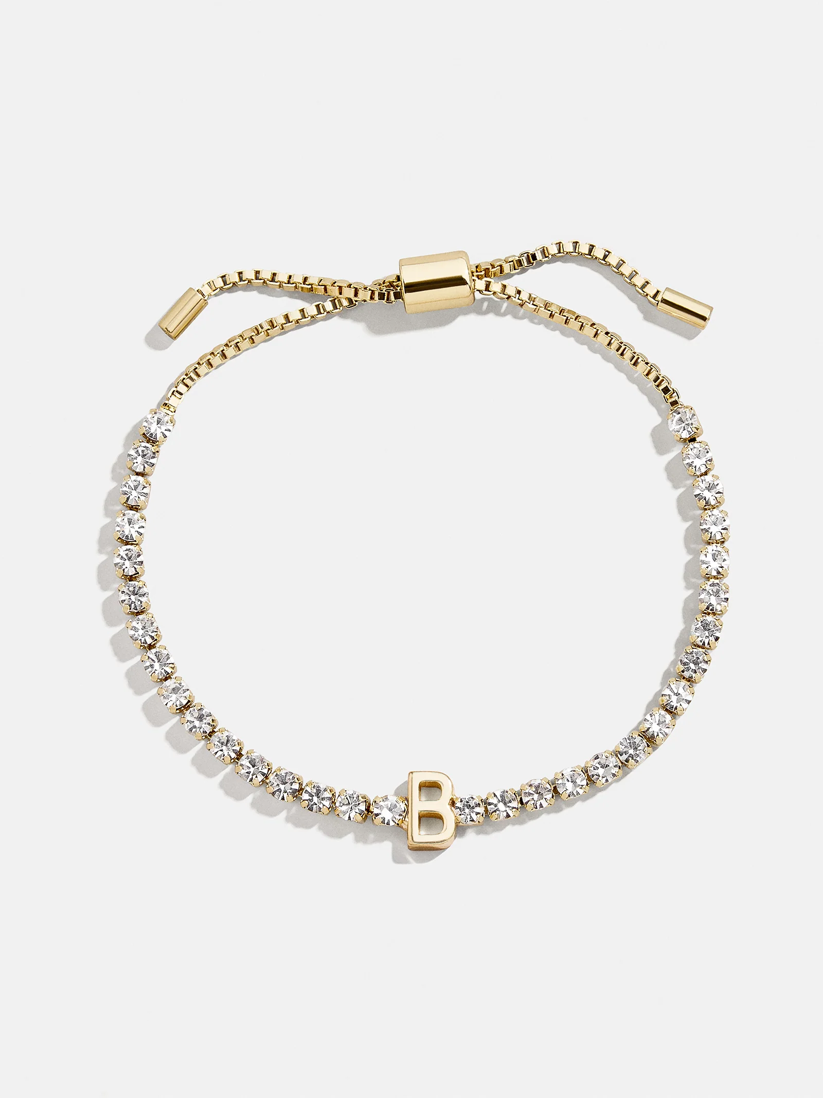 Lyanna Initial Tennis Bracelet - Gold/Pavé - Image 5