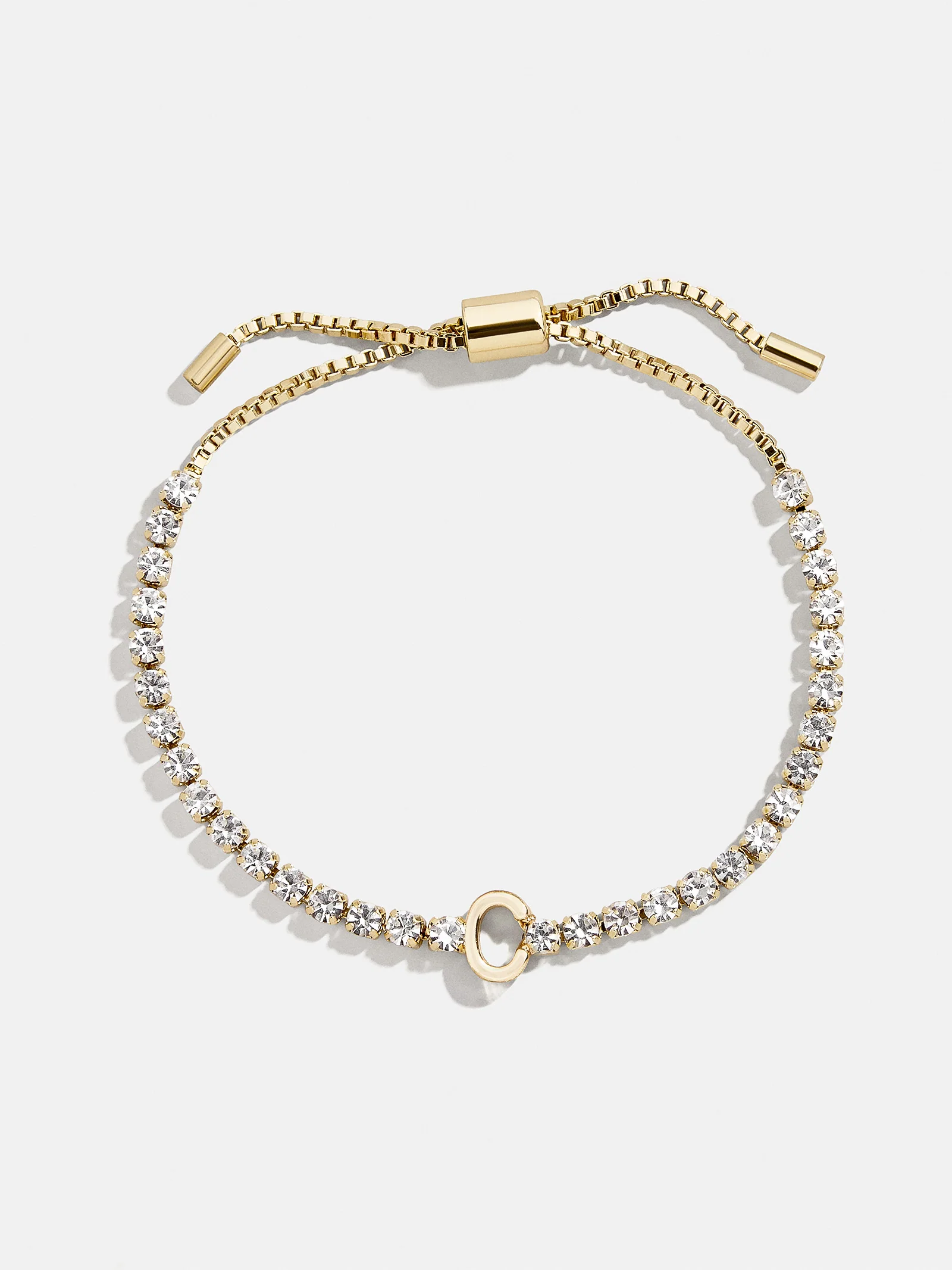 Lyanna Initial Tennis Bracelet - Gold/Pavé - Image 6