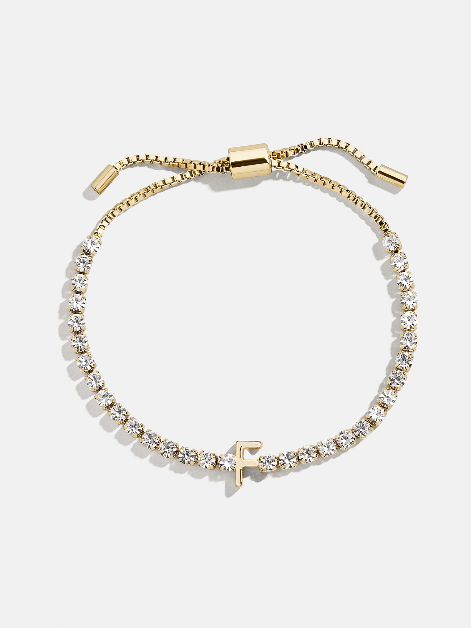 Lyanna Initial Tennis Bracelet - Gold/Pavé - Image 9