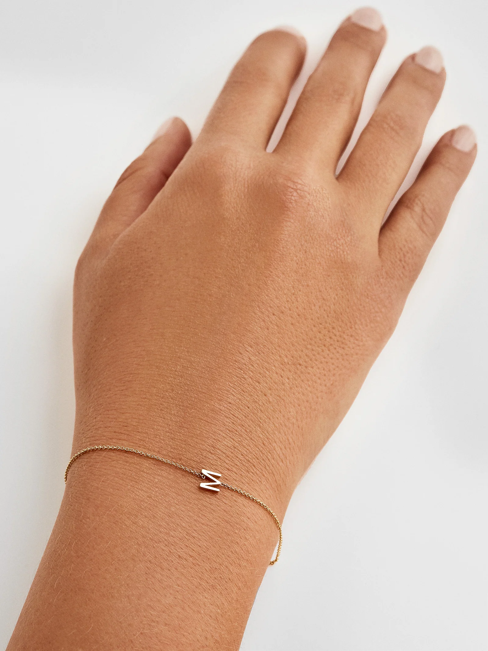Maya Brenner Mini Letter Bracelet - Image 6