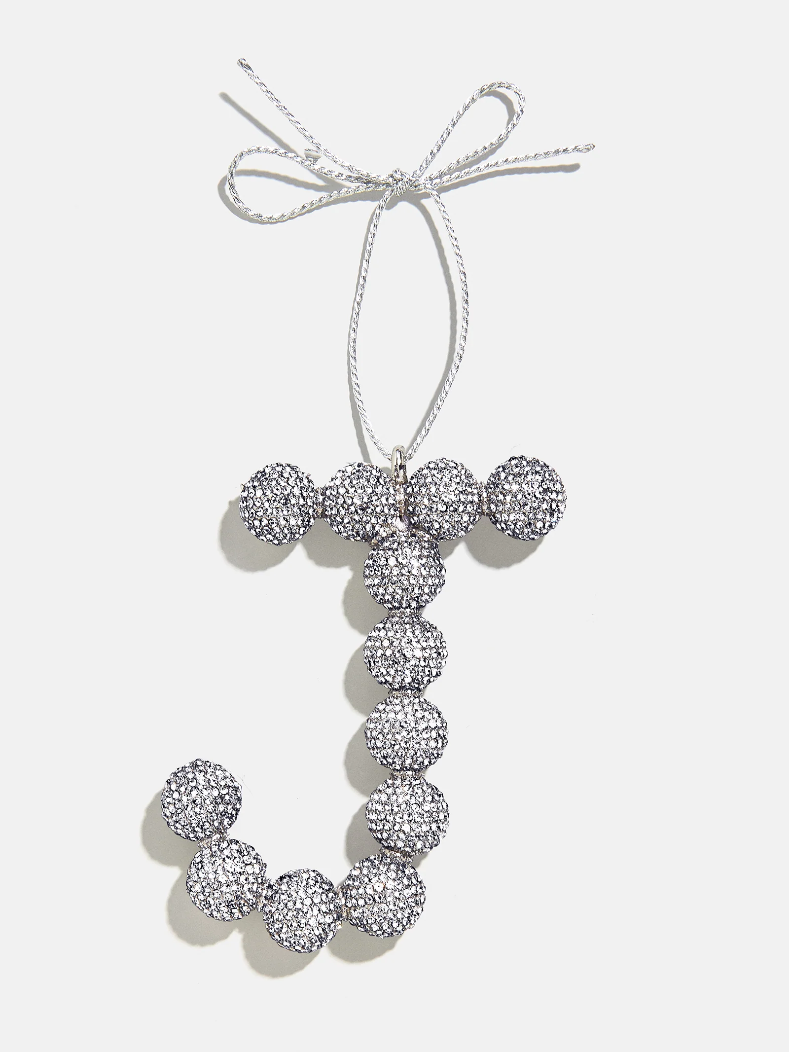 Merry Monogram Ornament - Silver/Pavé - Image 12