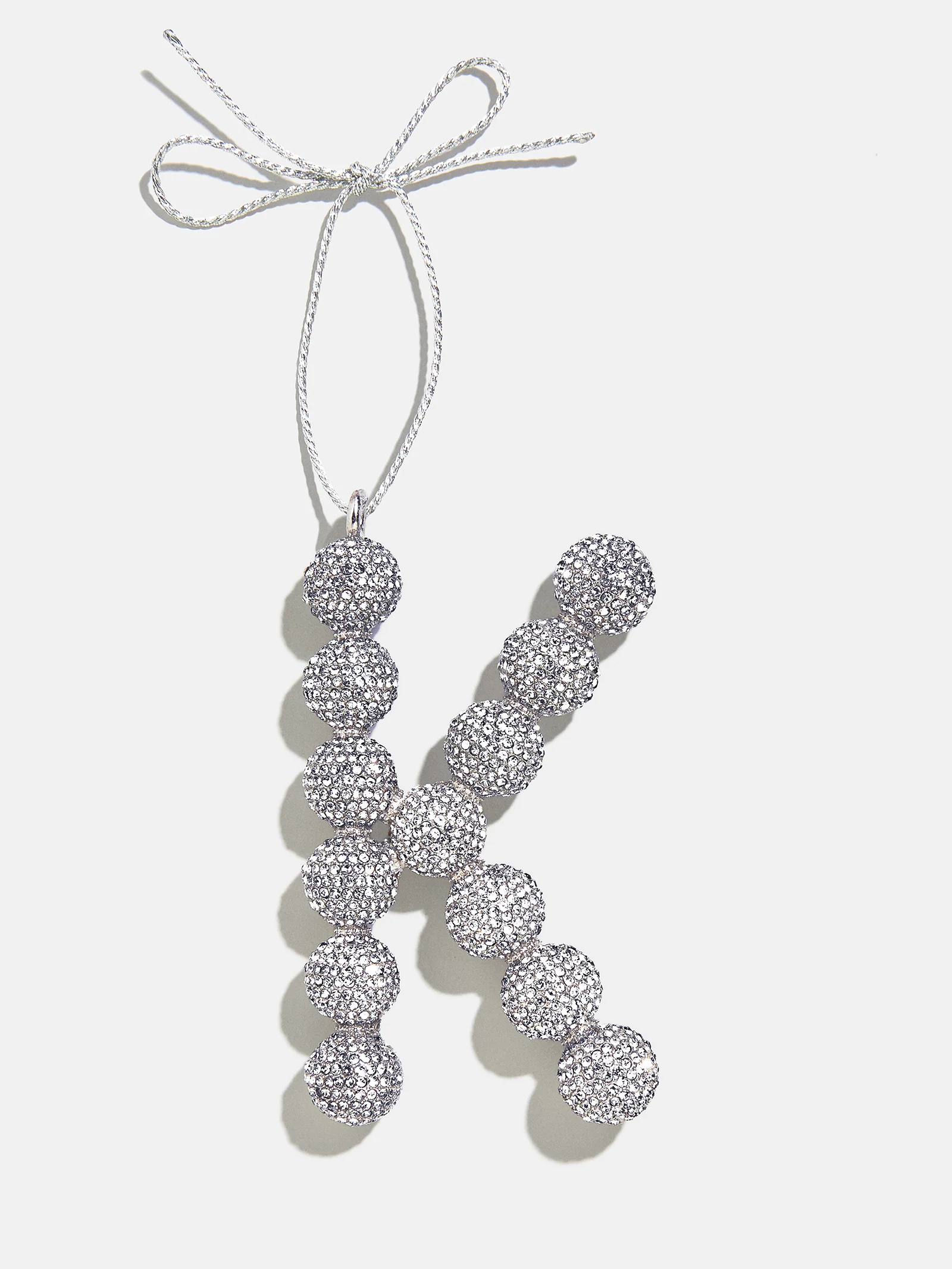 Merry Monogram Ornament - Silver/Pavé - Image 13
