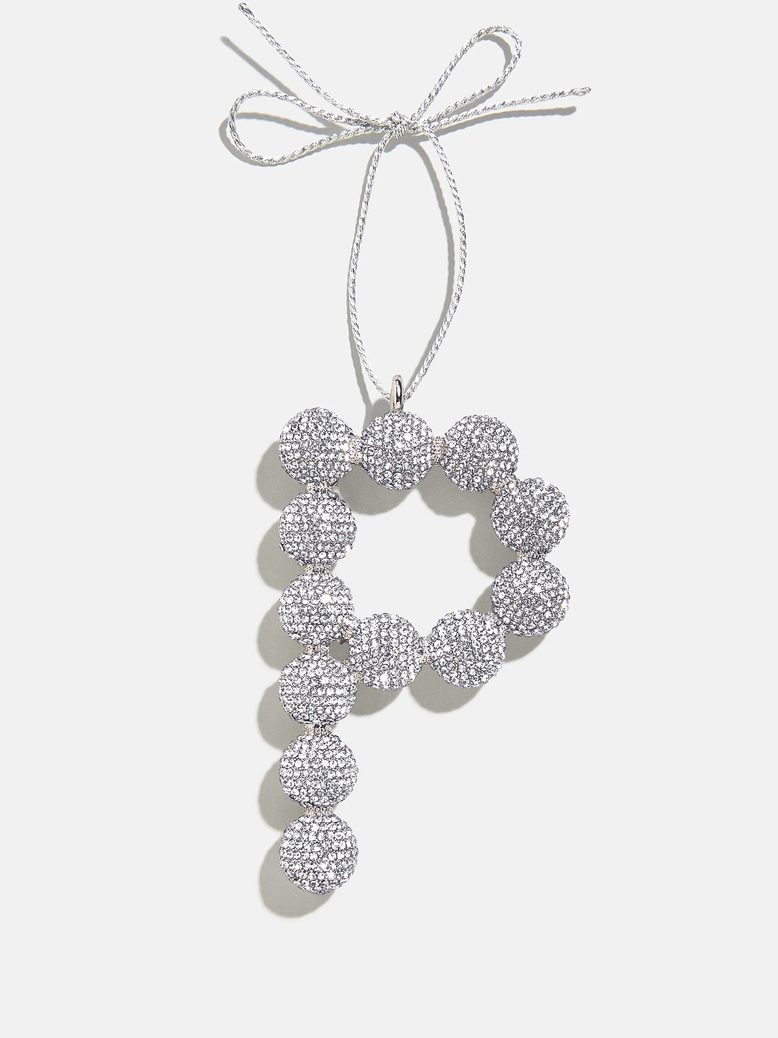 Merry Monogram Ornament - Silver/Pavé - Image 18