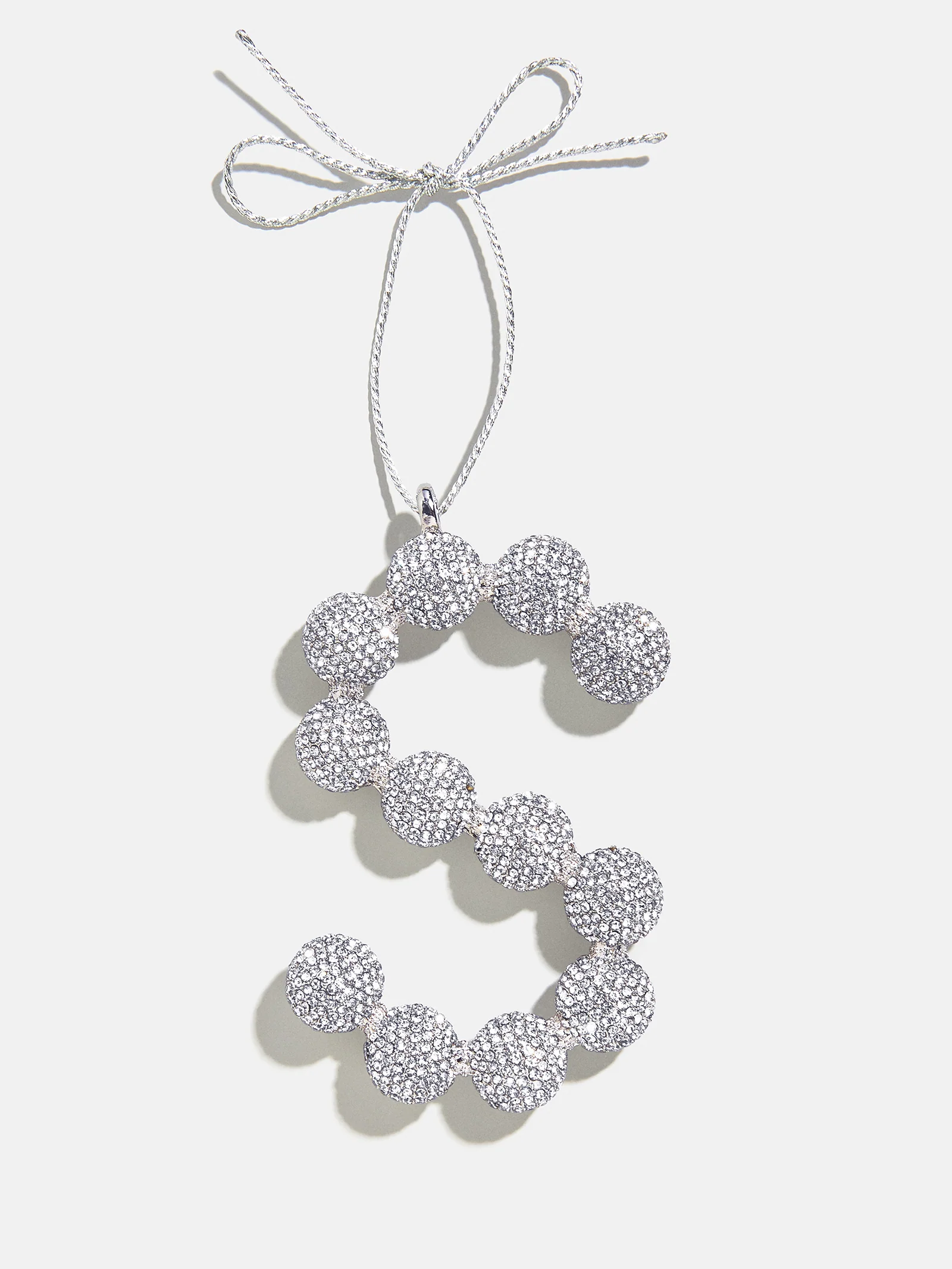 Merry Monogram Ornament - Silver/Pavé - Image 19