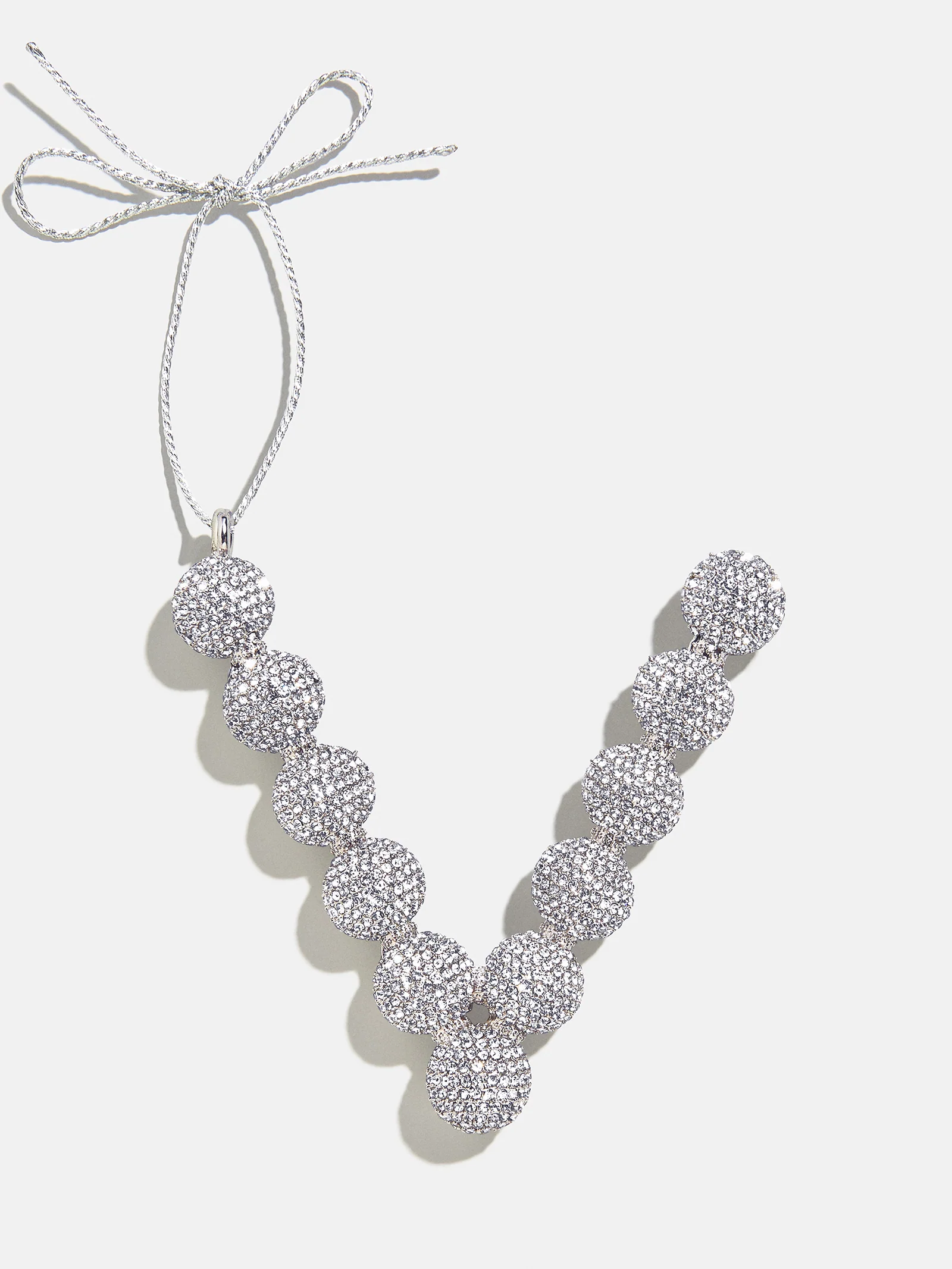Merry Monogram Ornament - Silver/Pavé - Image 21