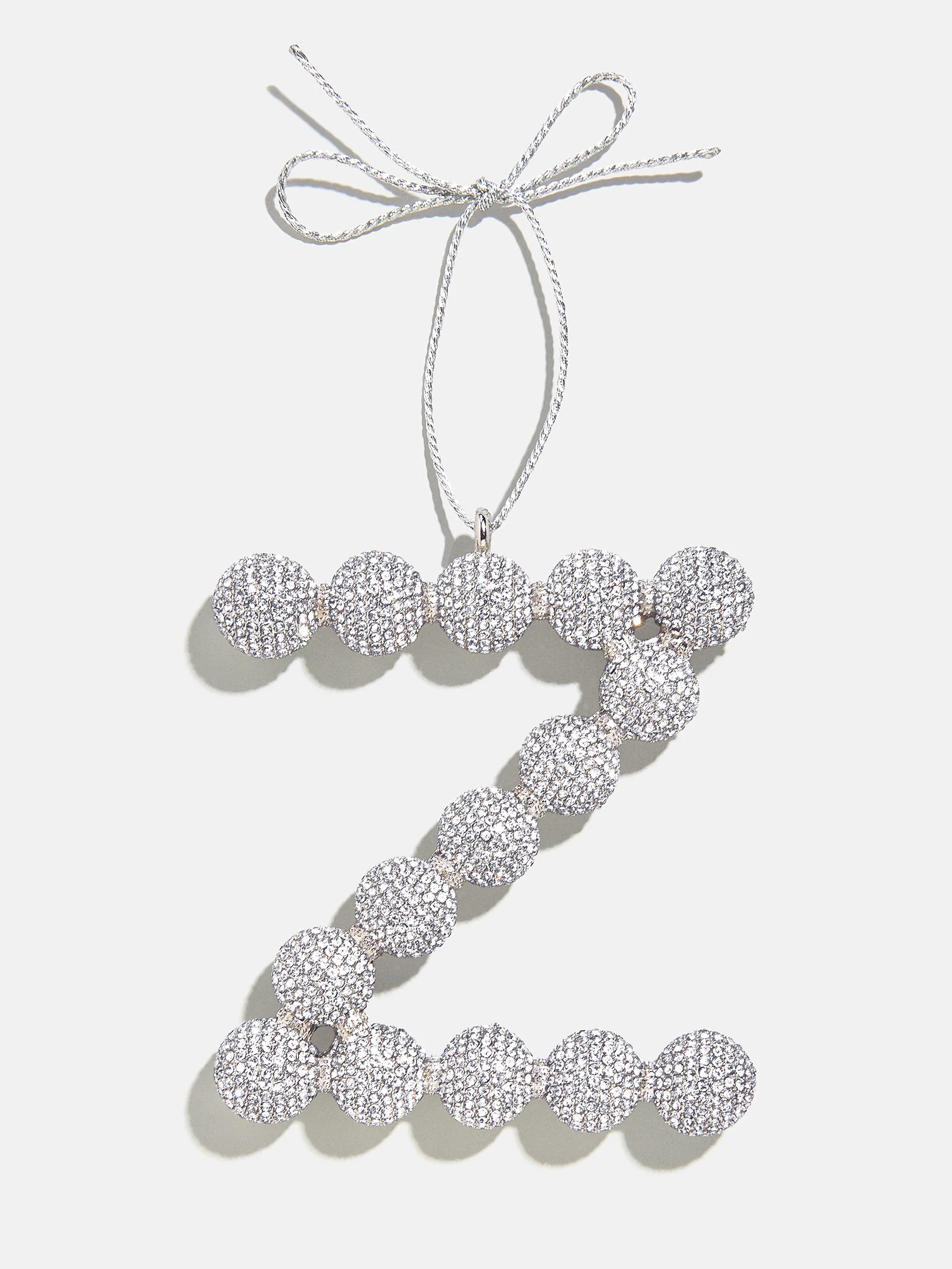 Merry Monogram Ornament - Silver/Pavé - Image 23