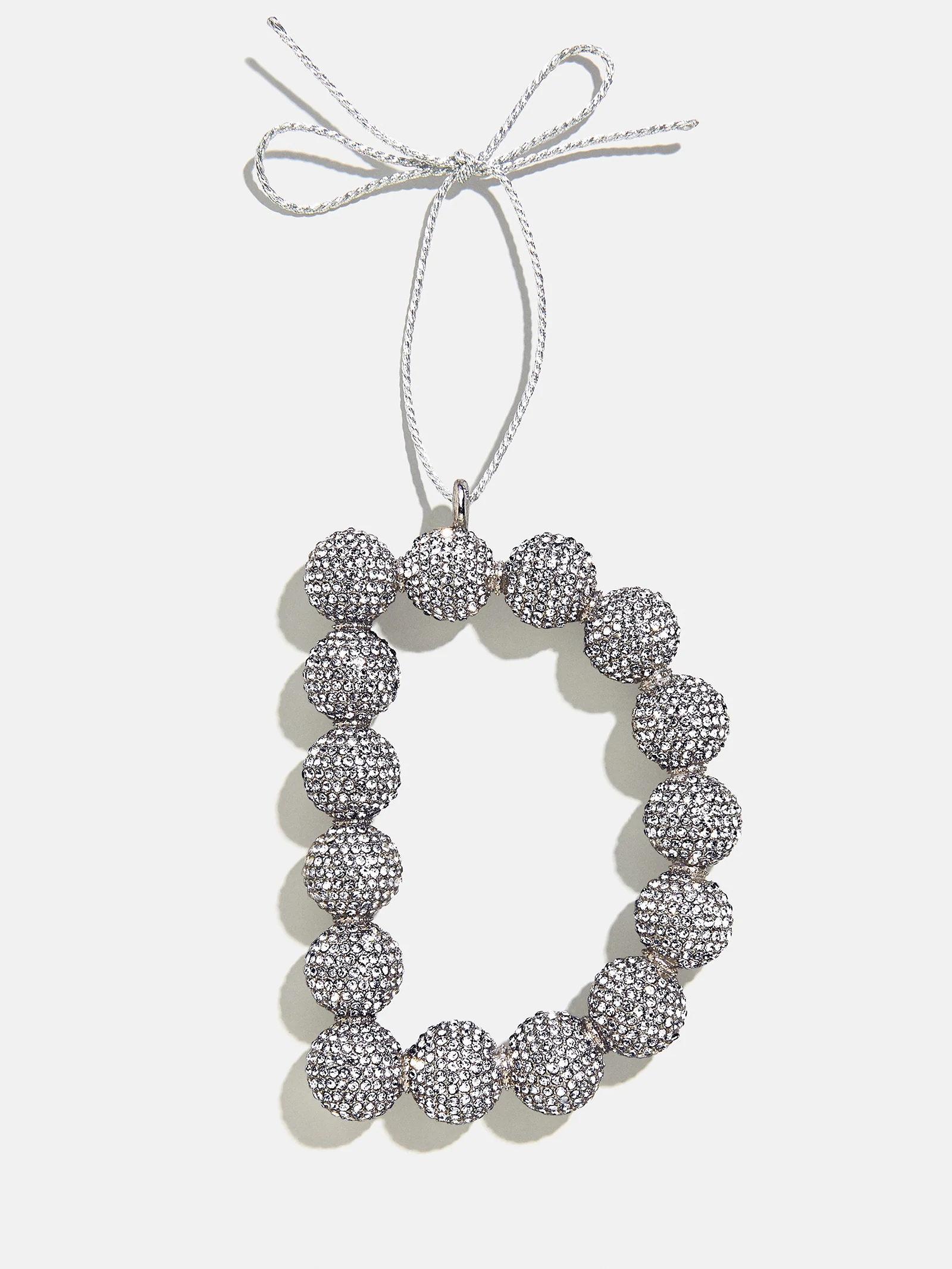 Merry Monogram Ornament - Silver/Pavé - Image 6