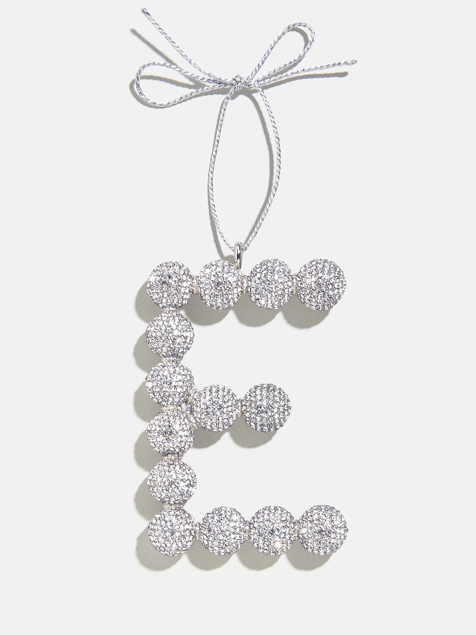Merry Monogram Ornament - Silver/Pavé - Image 7