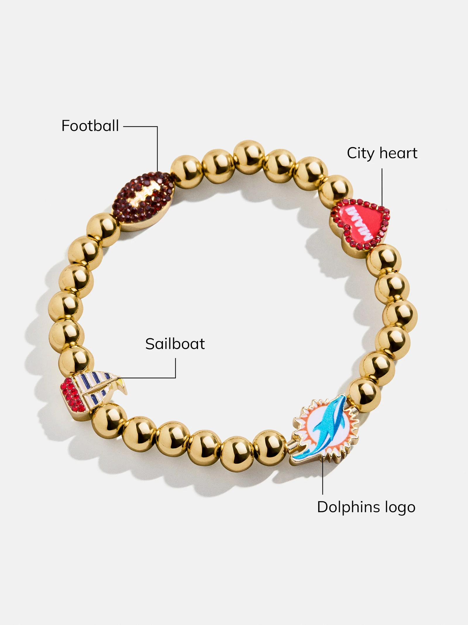 NFL Pisa Charm Bracelet - Miami Dolphins - Image 3