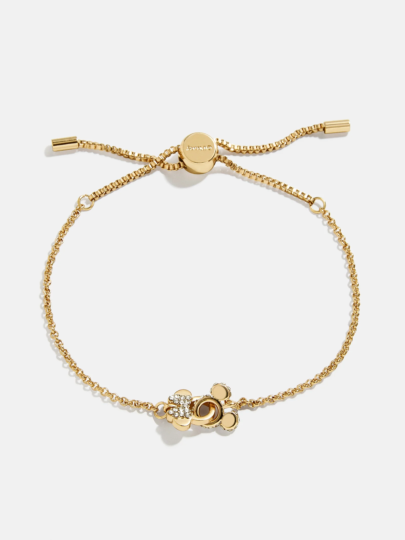 Mickey Mouse & Minnie Mouse Disney Better Half Bracelet - Gold/Pavé - Image 3