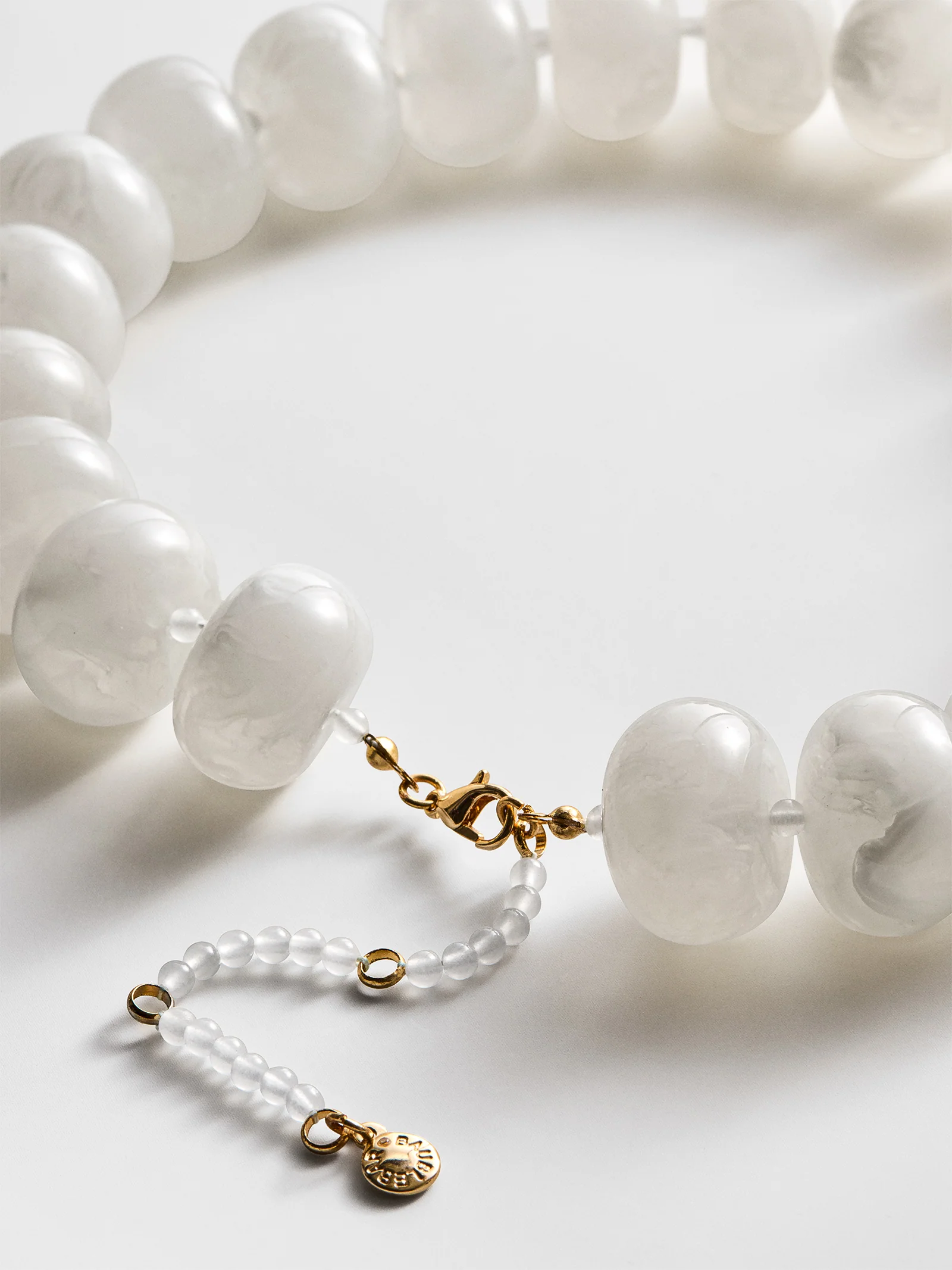 Joan Semi-Precious Necklace - White - Image 4