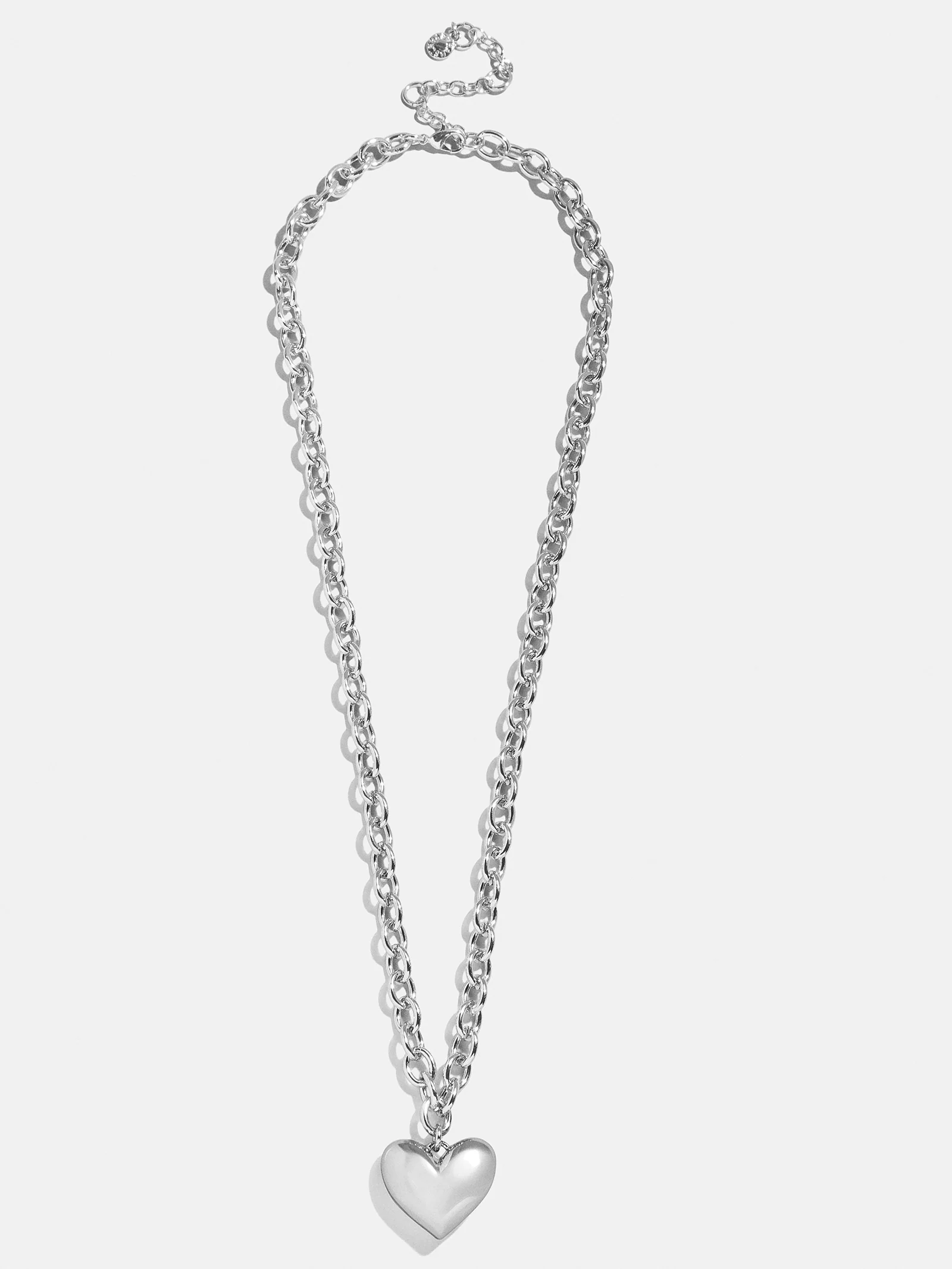 Millie Mini Bubble Heart Necklace - Silver - Image 3