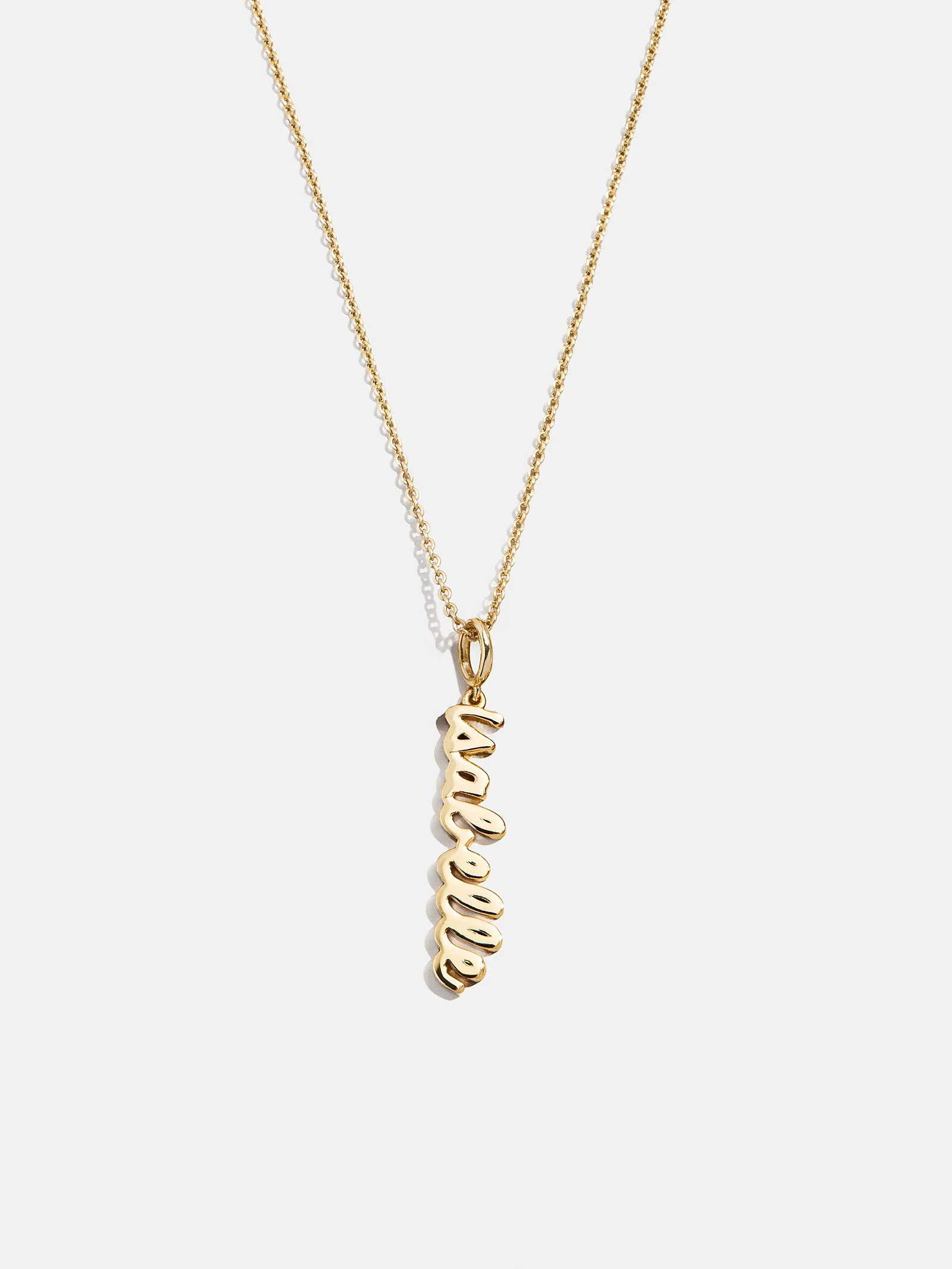 Mini Gold Script Cluster Custom Nameplate Necklace - 1 Name - Image 3