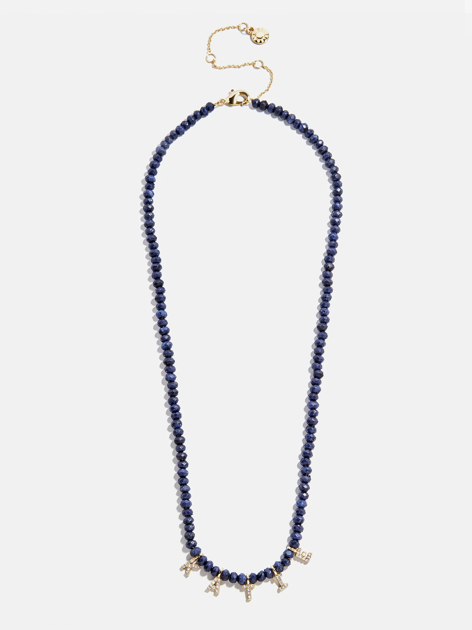 Mini Semi-Precious Custom Necklace - Lapis - Image 5