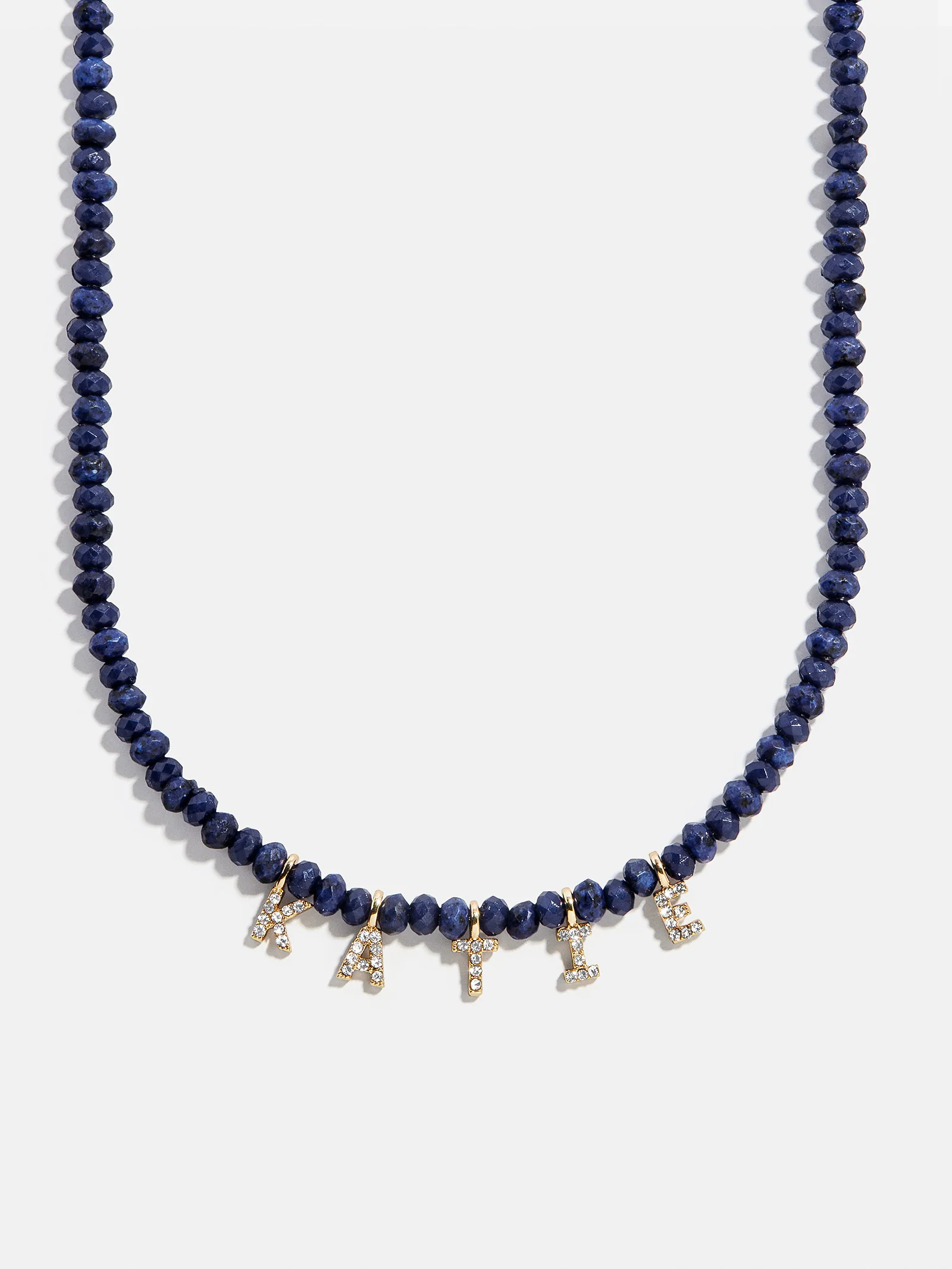 Mini Semi-Precious Custom Necklace - Lapis - Image 7