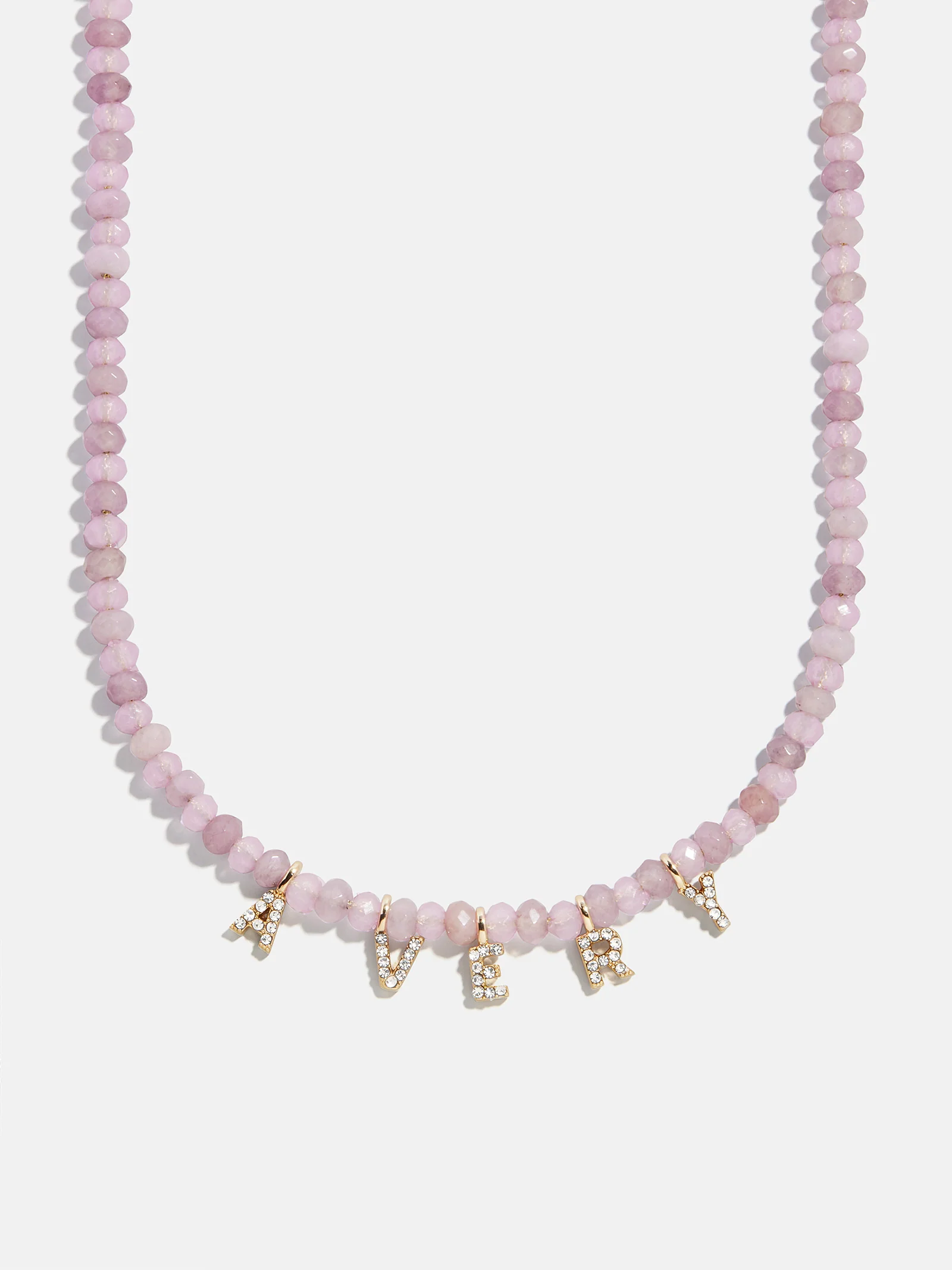 Mini Semi-Precious Custom Necklace - Light Amethyst - Image 7