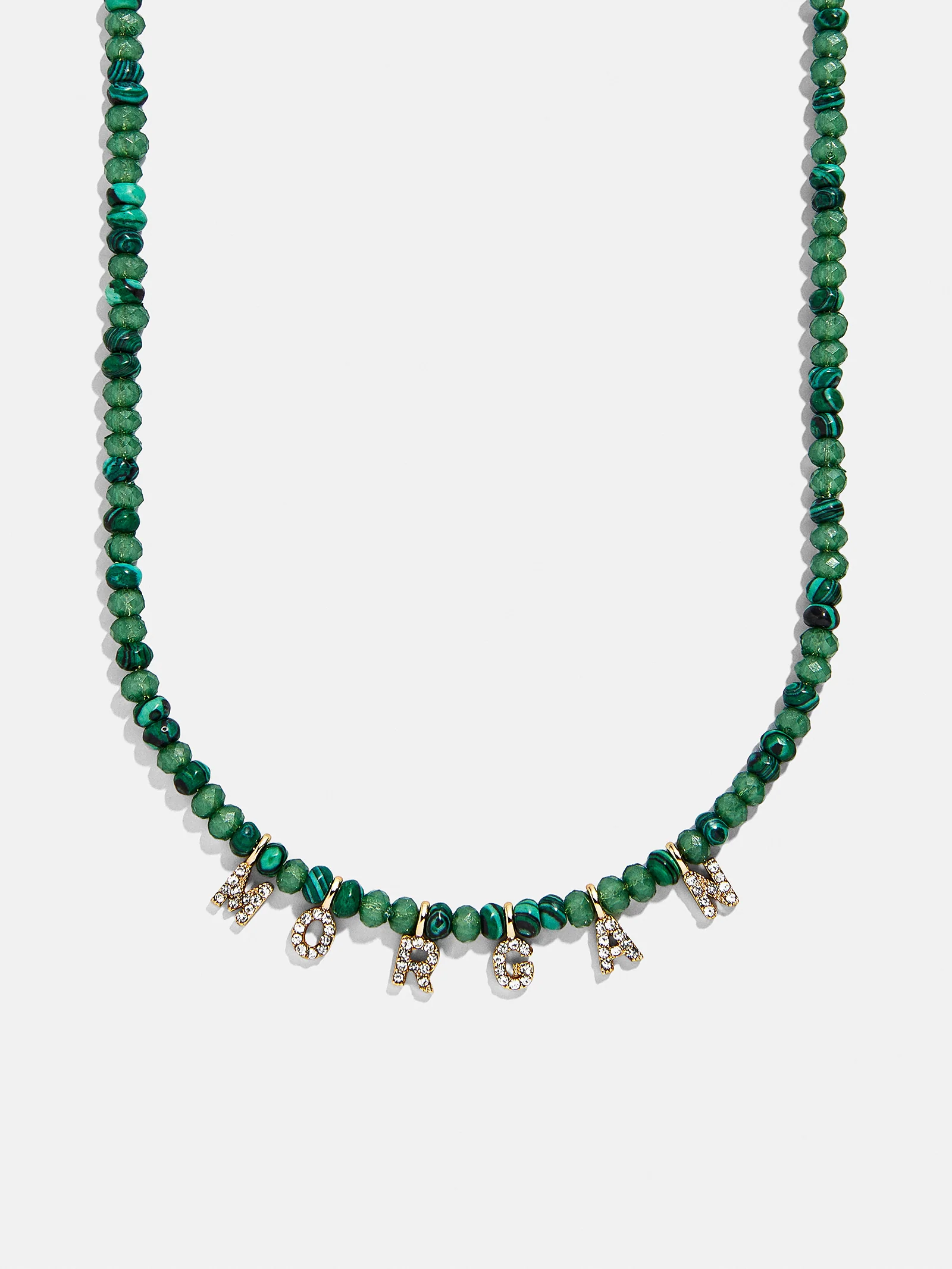 Mini Semi-Precious Custom Necklace - Malachite - Image 6