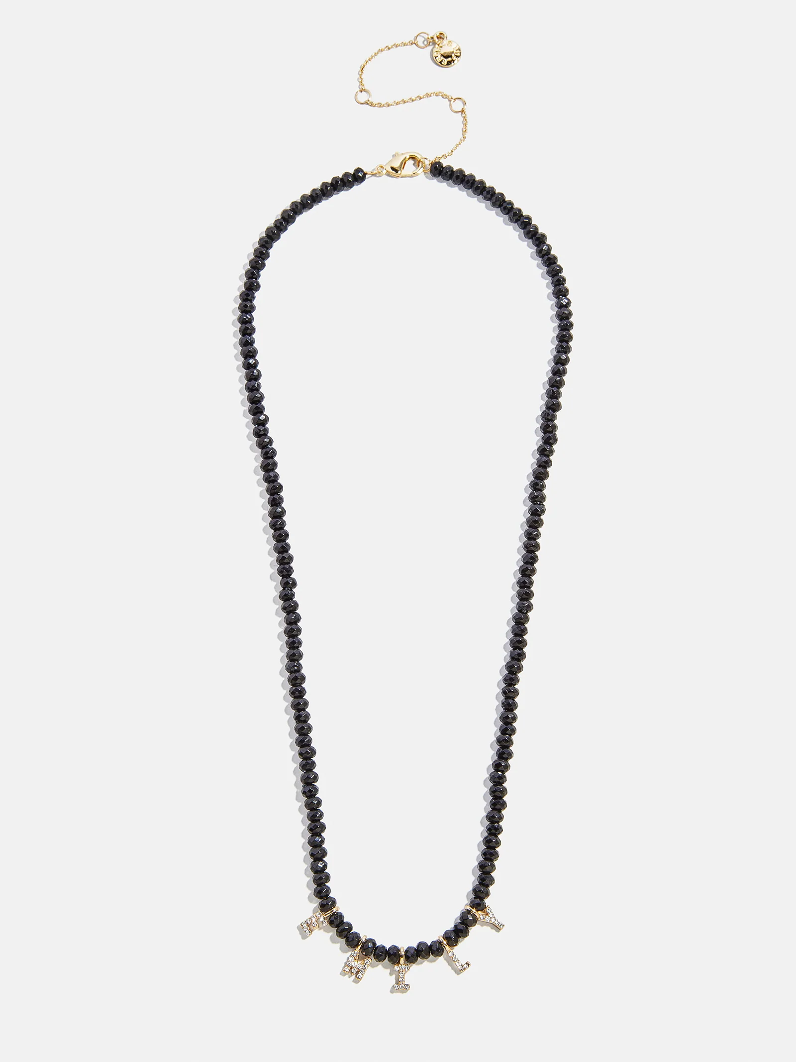 Mini Semi-Precious Custom Necklace - Onyx - Image 5