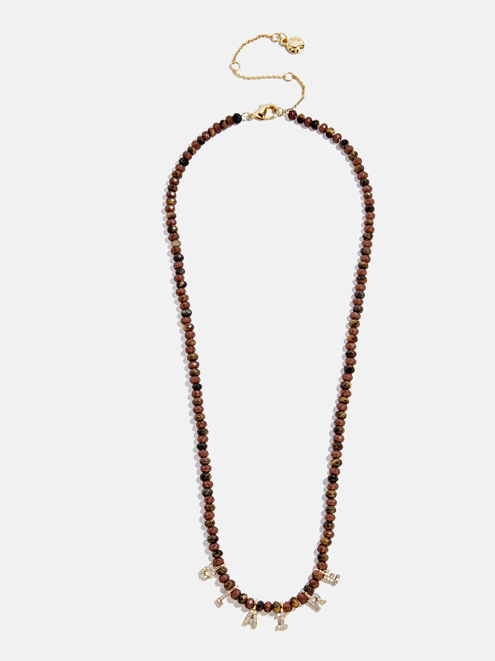 Mini Semi-Precious Custom Necklace - Tiger's Eye - Image 5