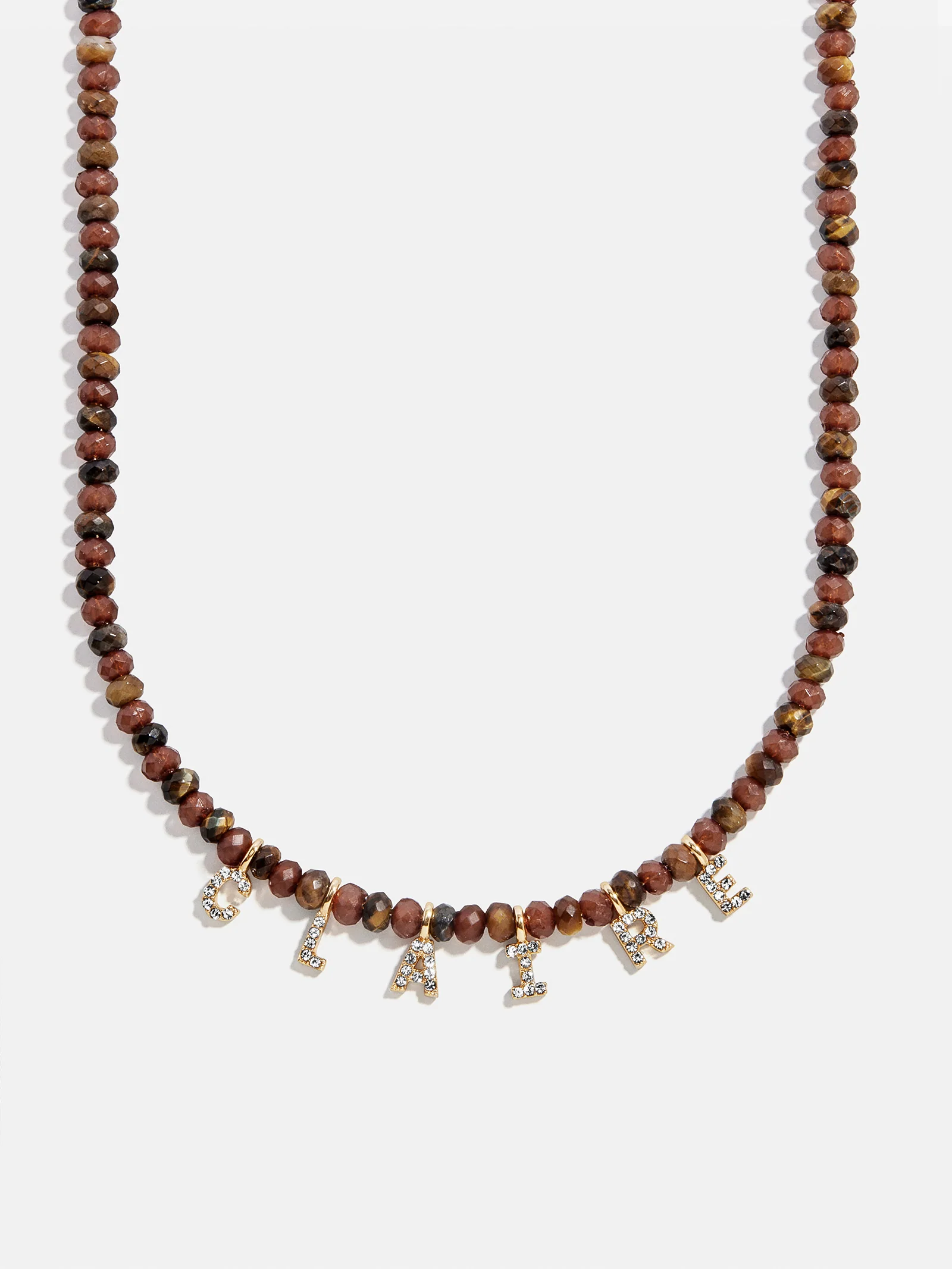 Mini Semi-Precious Custom Necklace - Tiger's Eye - Image 7