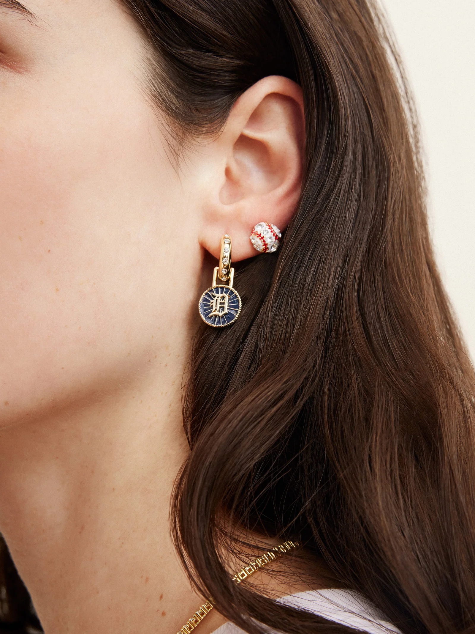 MLB Hoop Earring Set - Detroit Tigers - Image 3