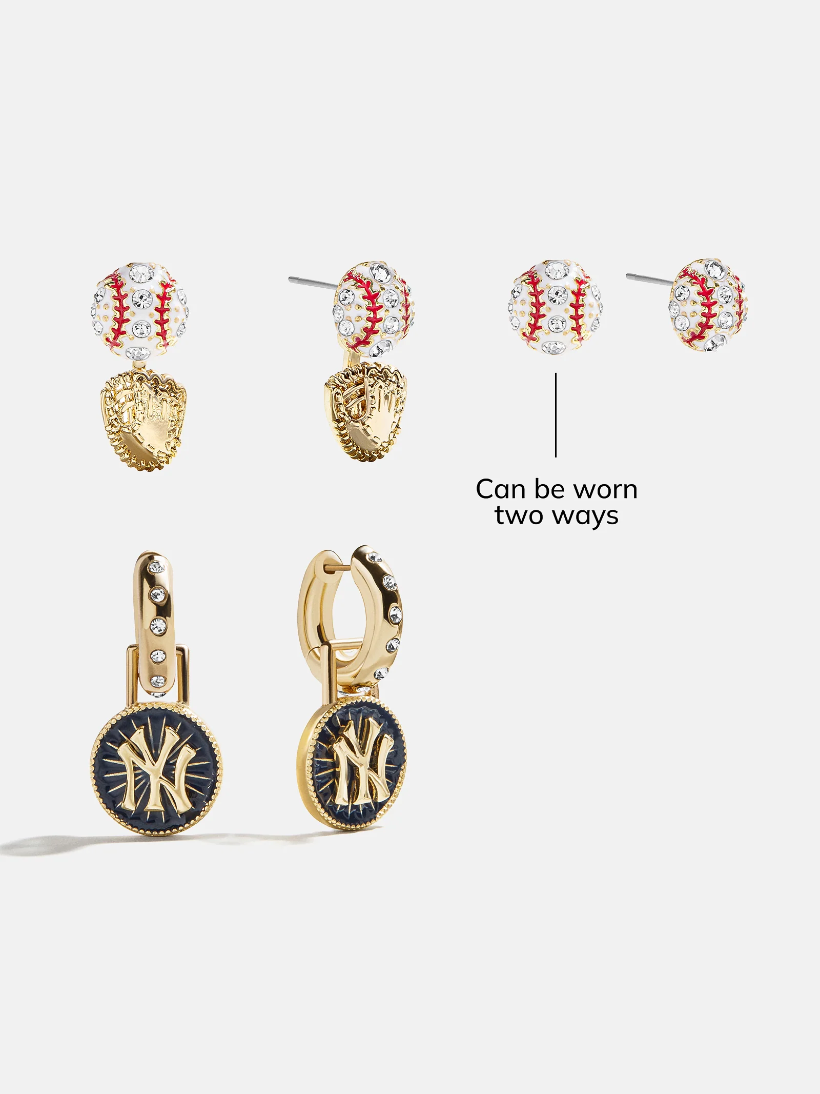 MLB Hoop Earring Set - New York Yankees - Image 6
