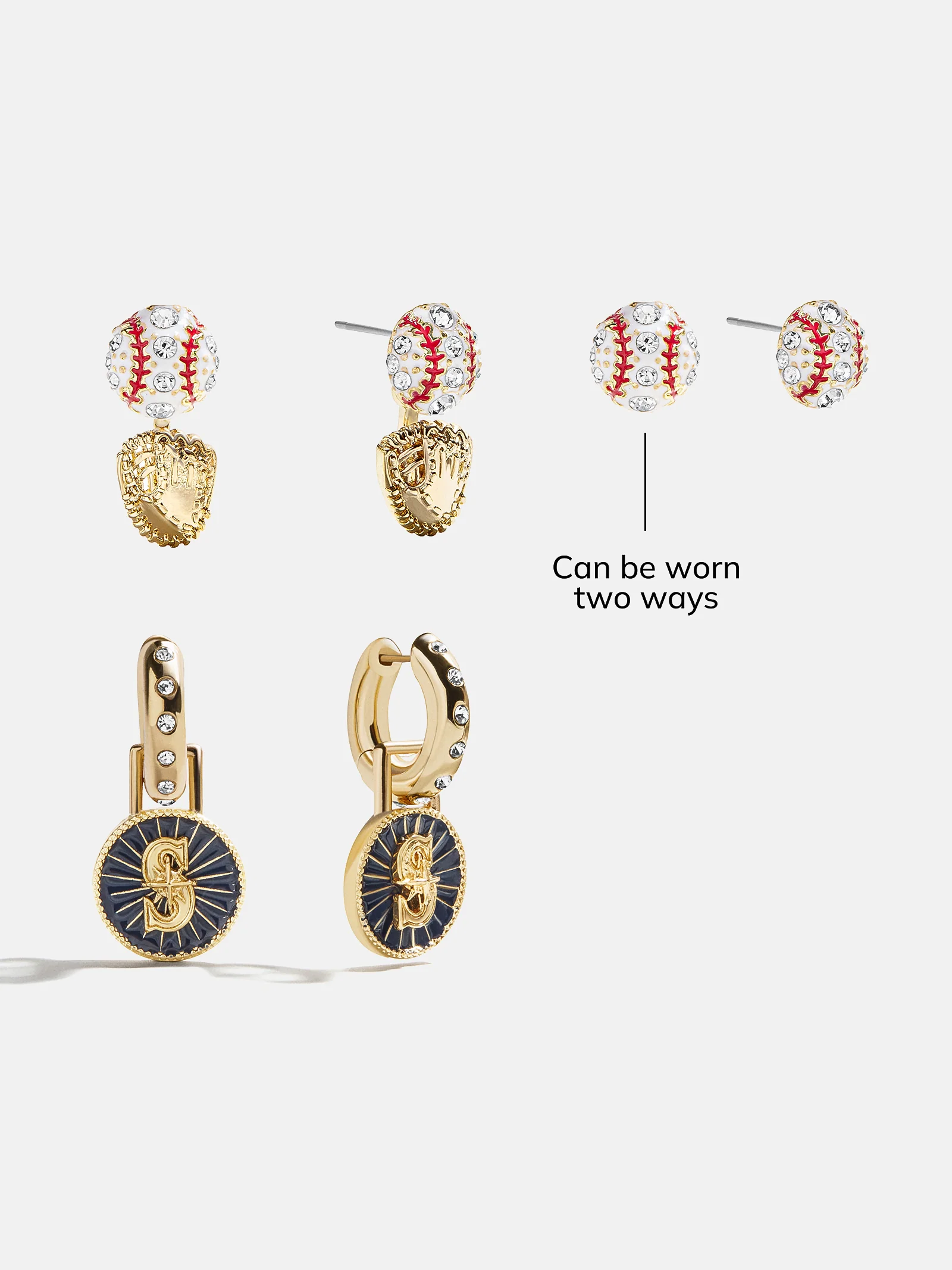 MLB Hoop Earring Set - Seattle Mariners - Image 4