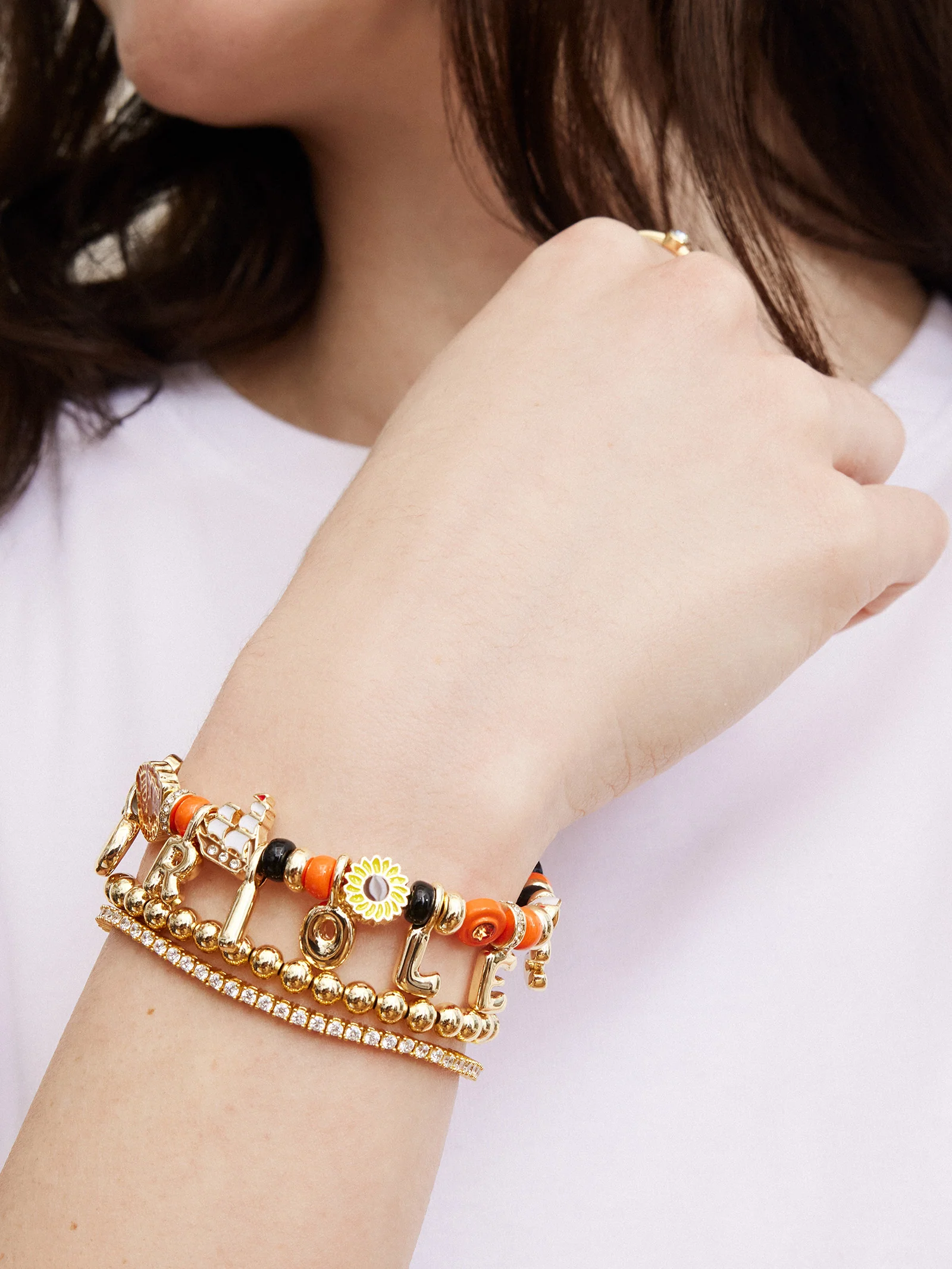 MLB Motif Beaded Bracelet - Baltimore Orioles - Image 2
