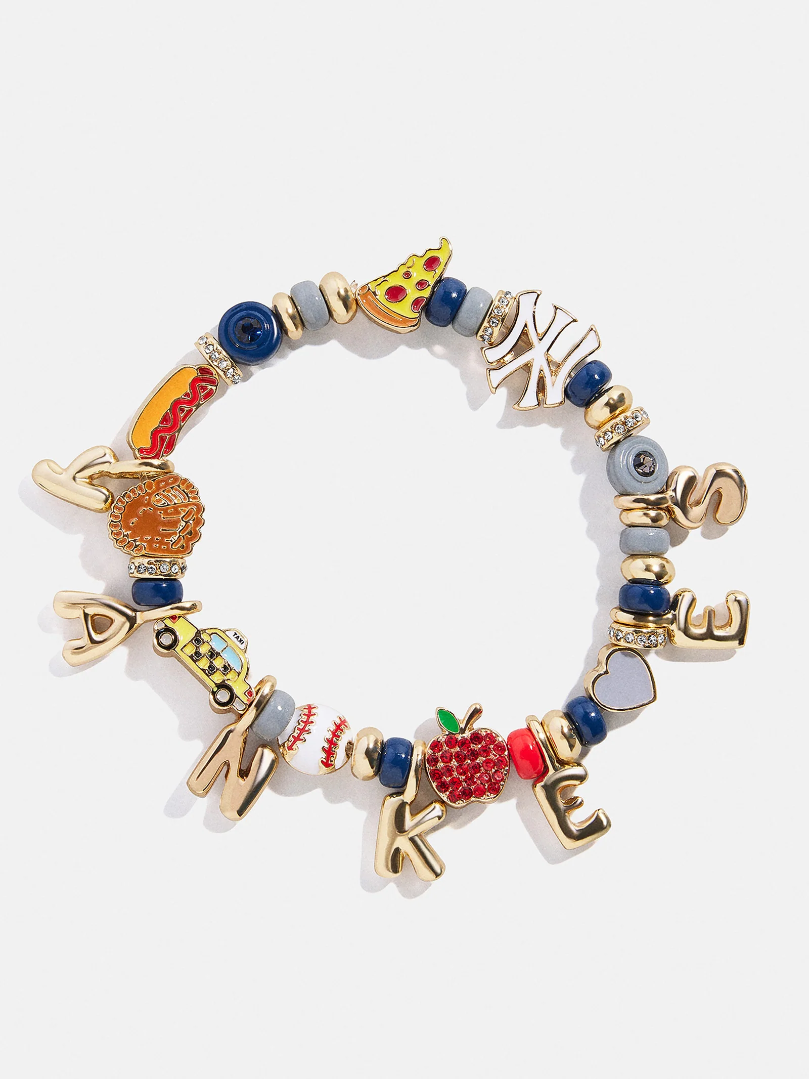MLB Motif Beaded Bracelet - New York Yankees - Image 3