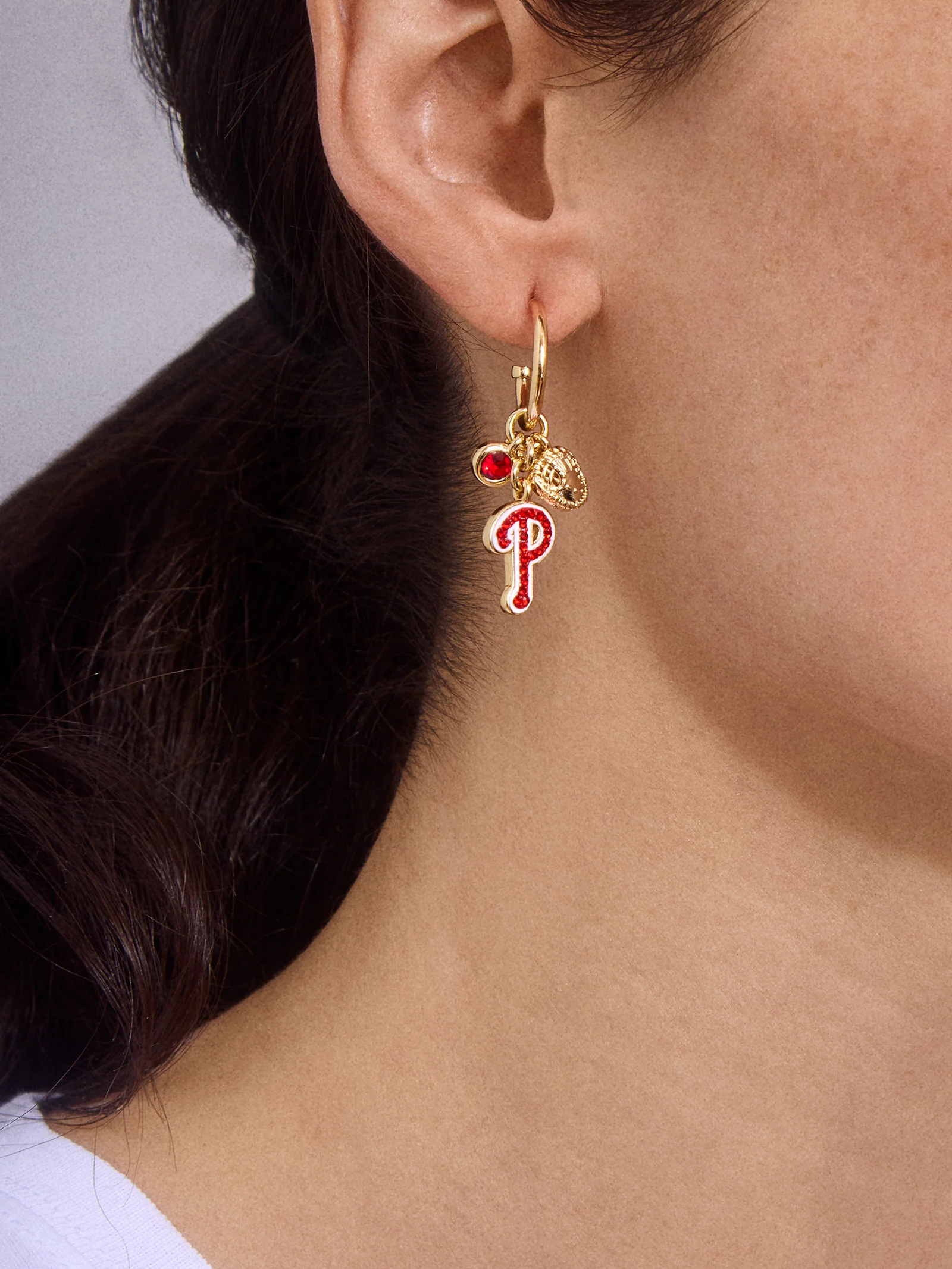 MLB Charm Earrings - Philadelphia Phillies - Image 2