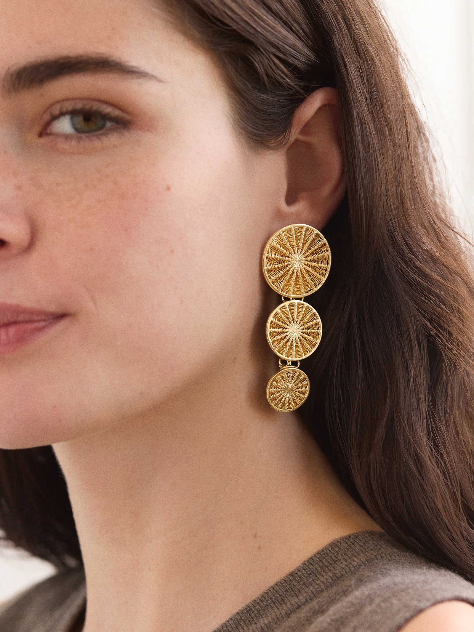 Naomi Statement Earrings - Naomi Earrings - Image 2