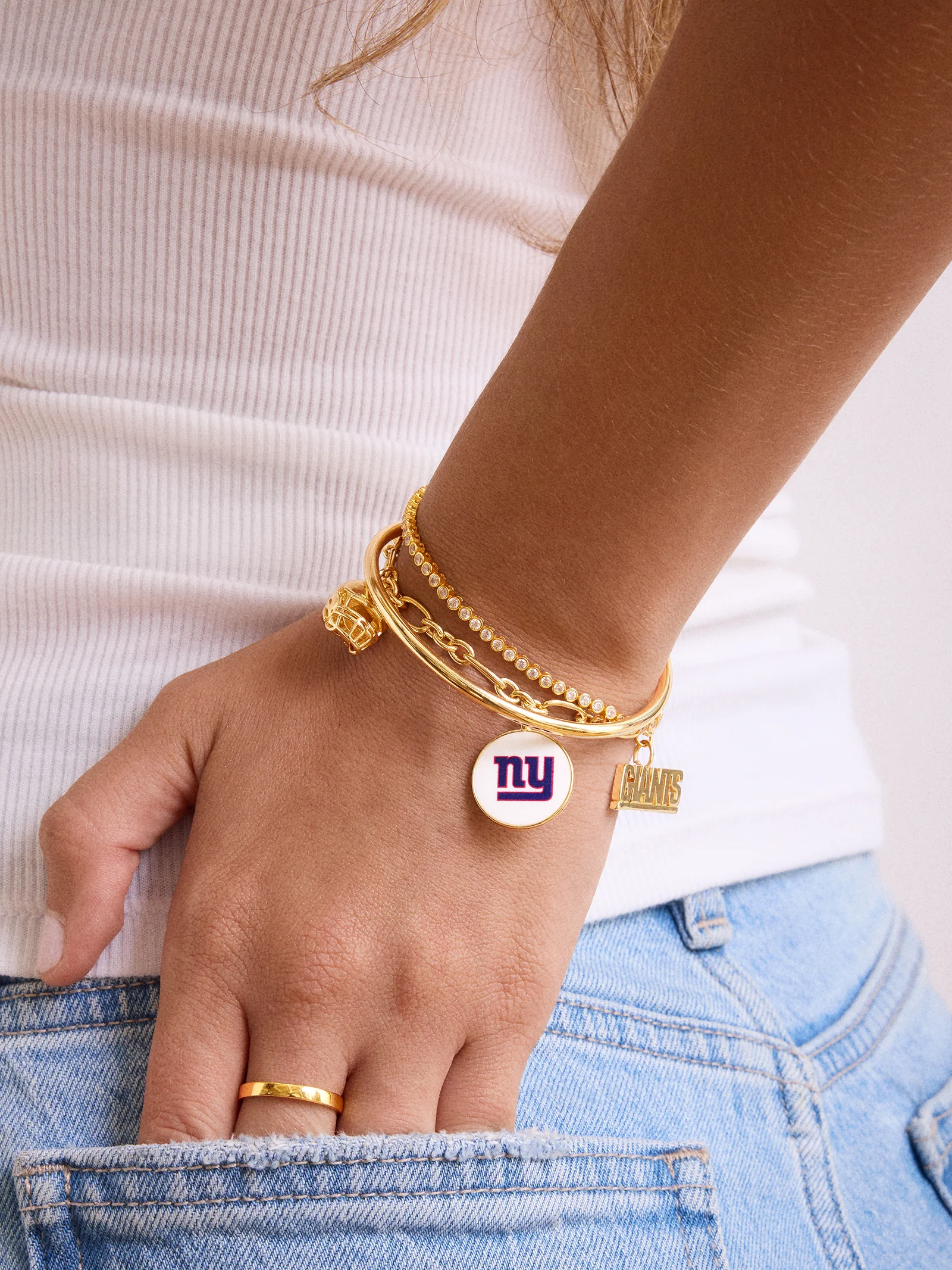NFL Charm Bracelet - New York Giants - Image 2