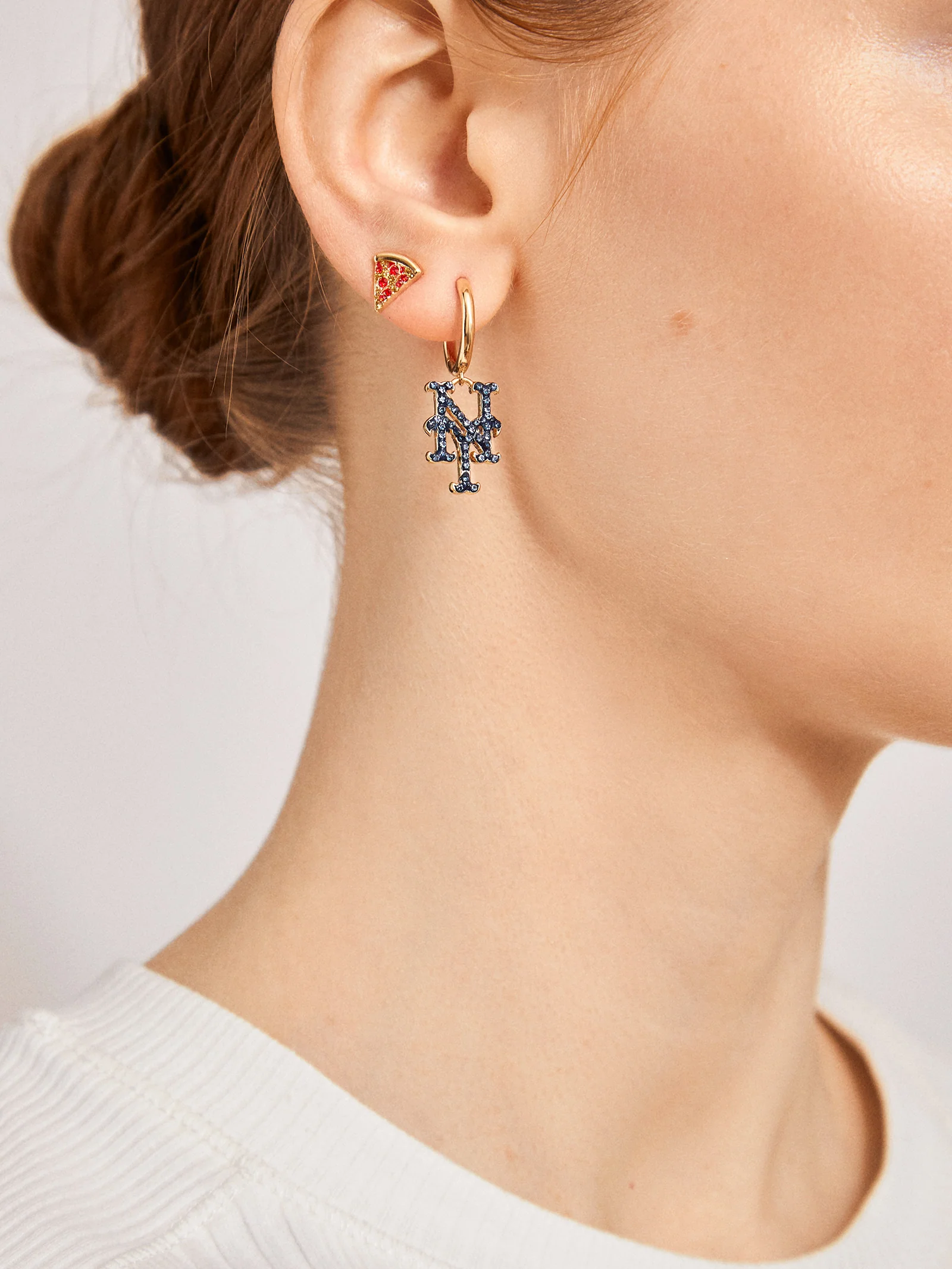 MLB Earring Set - New York Mets - Image 2