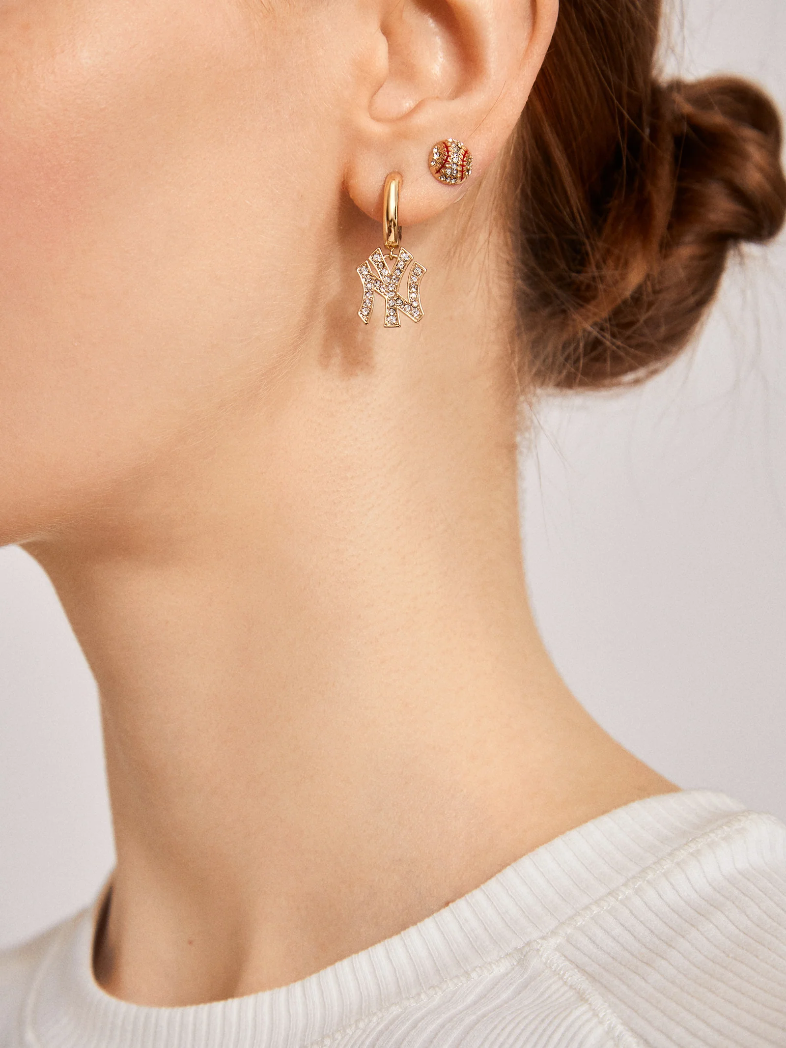 MLB Earring Set - New York Yankees - Image 4