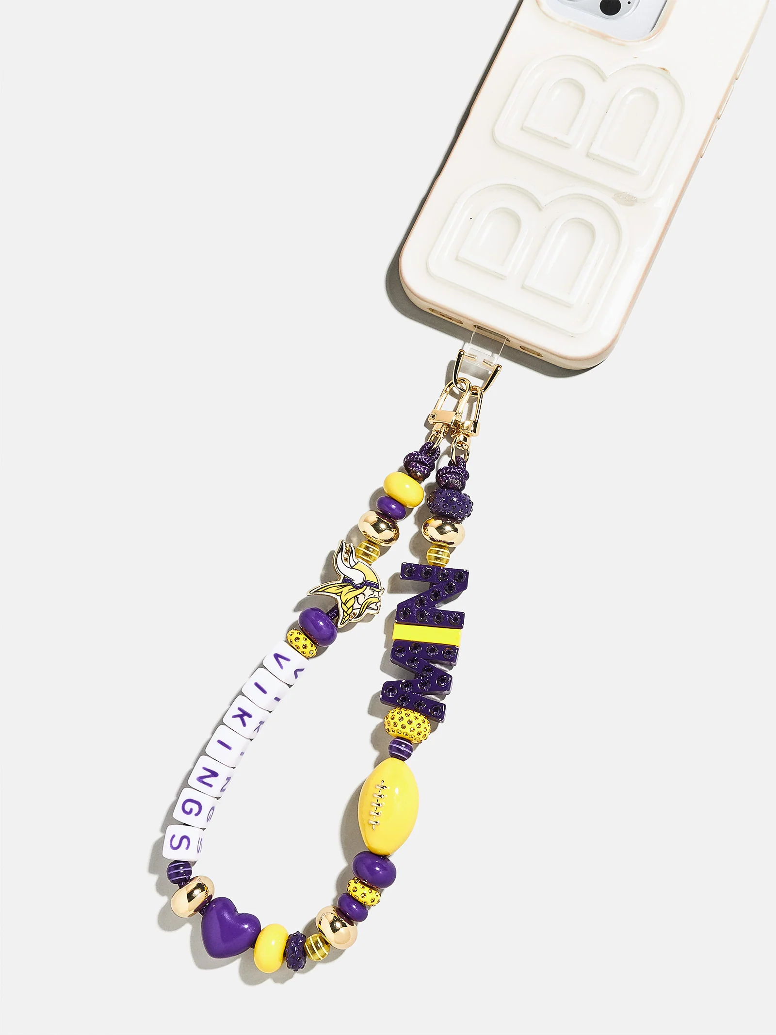 NFL Beaded Phone Charm - Minnesota Vikings - Image 3
