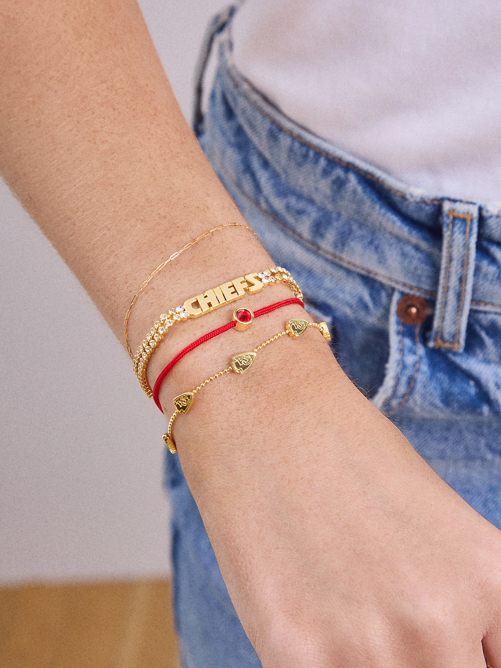 NFL Bracelet Set - Kansas City Chiefs - Image 3