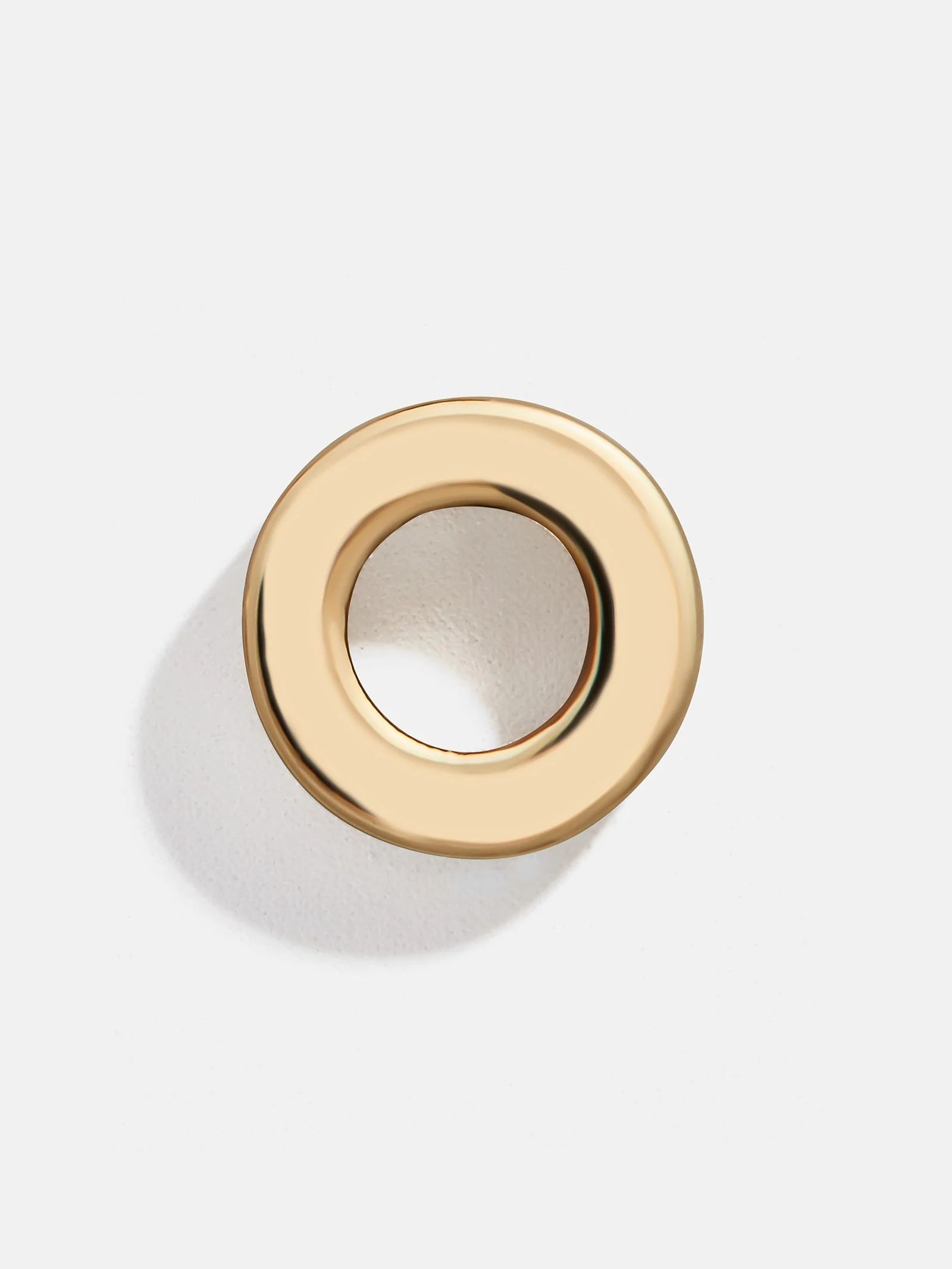 Single 14K Solid Gold Initial Earring - Gold - Image 18