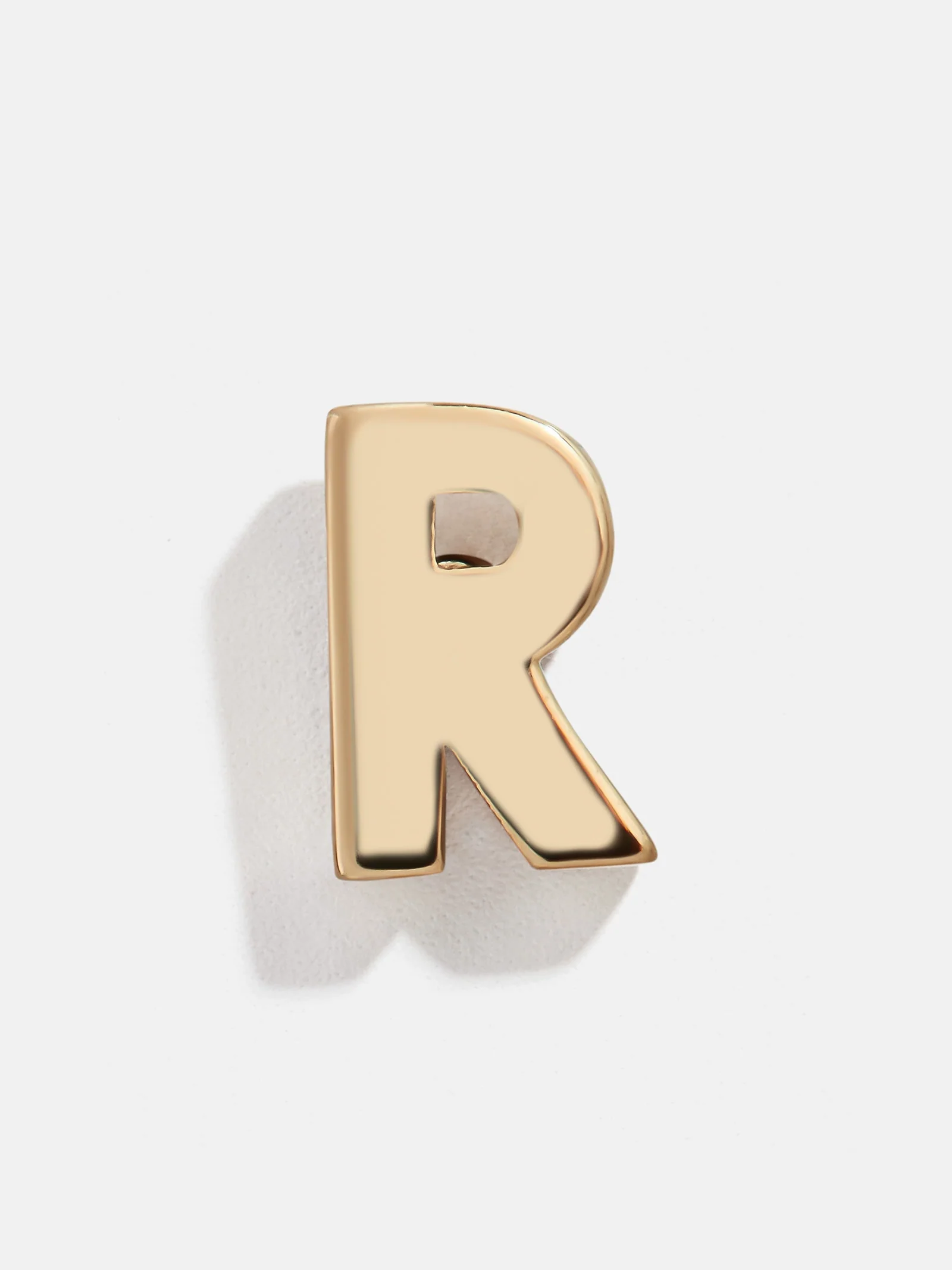 Single 14K Solid Gold Initial Earring - Gold - Image 21