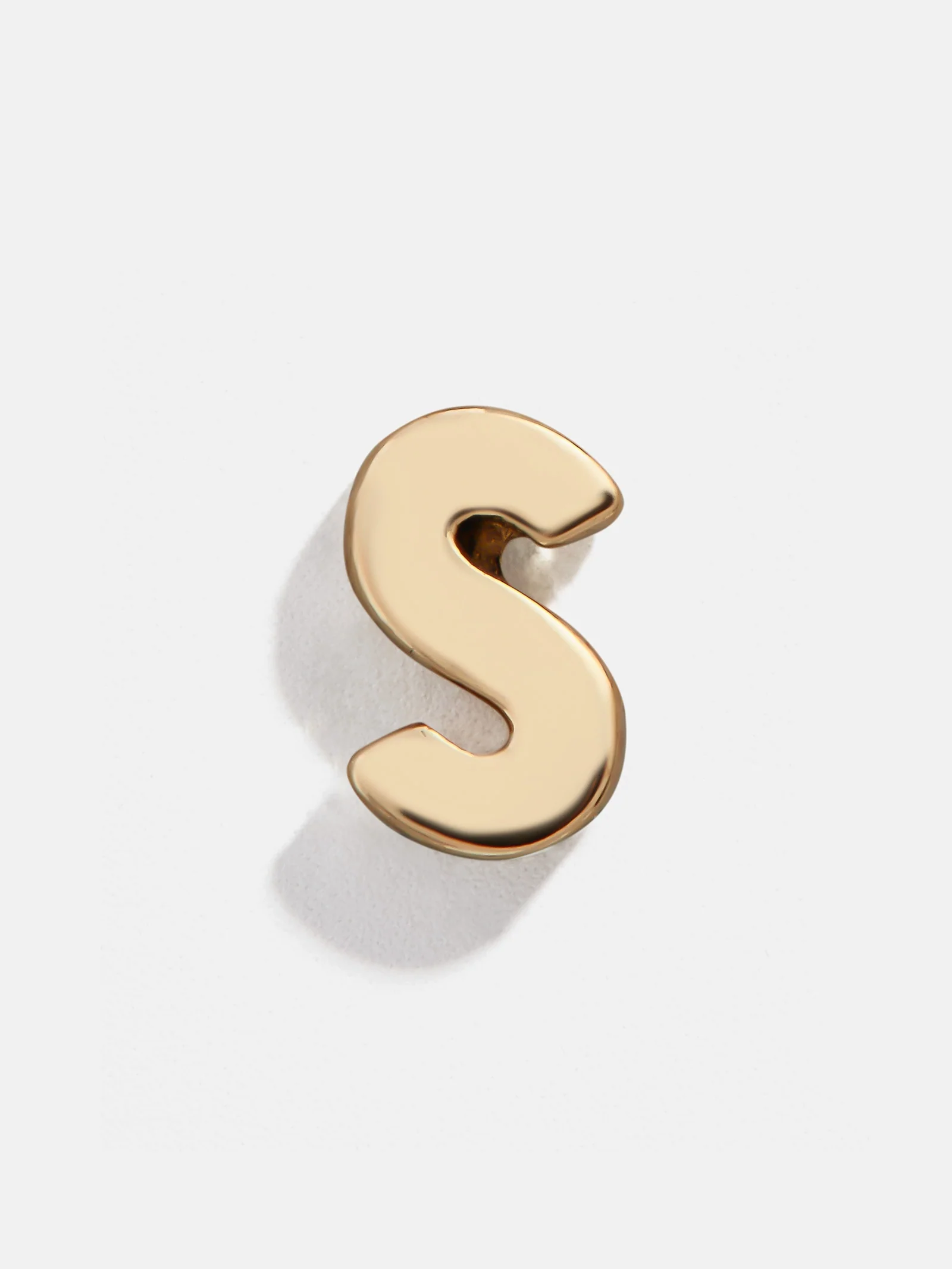 Single 14K Solid Gold Initial Earring - Gold - Image 22