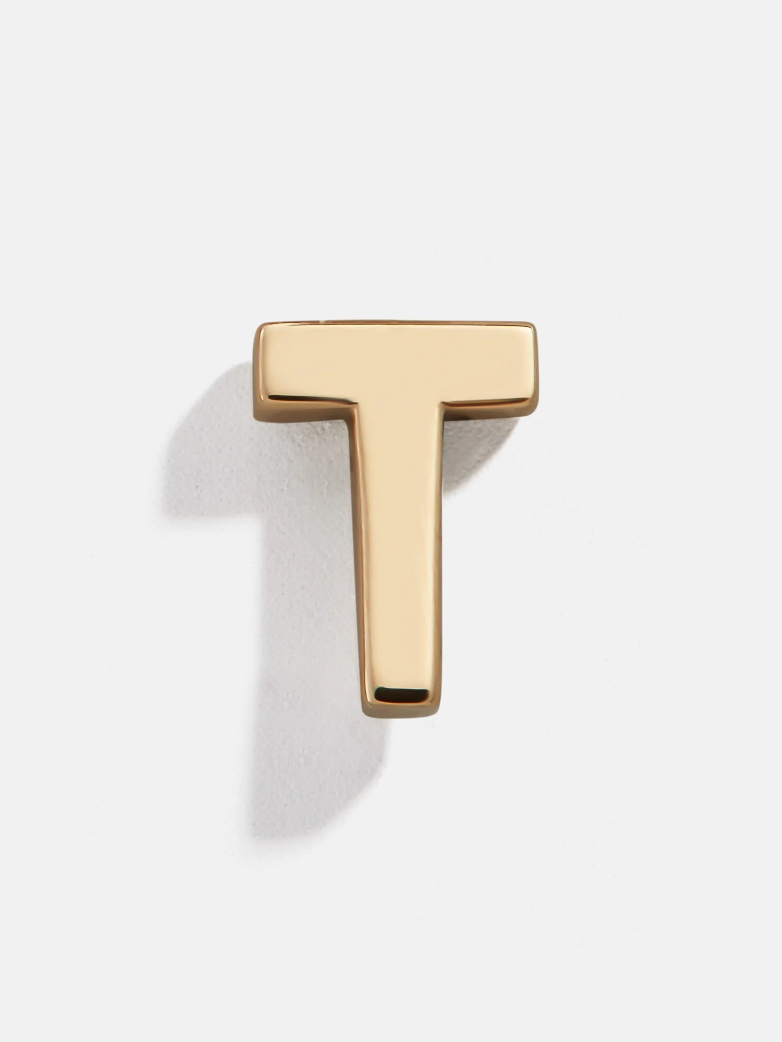Single 14K Solid Gold Initial Earring - Gold - Image 23
