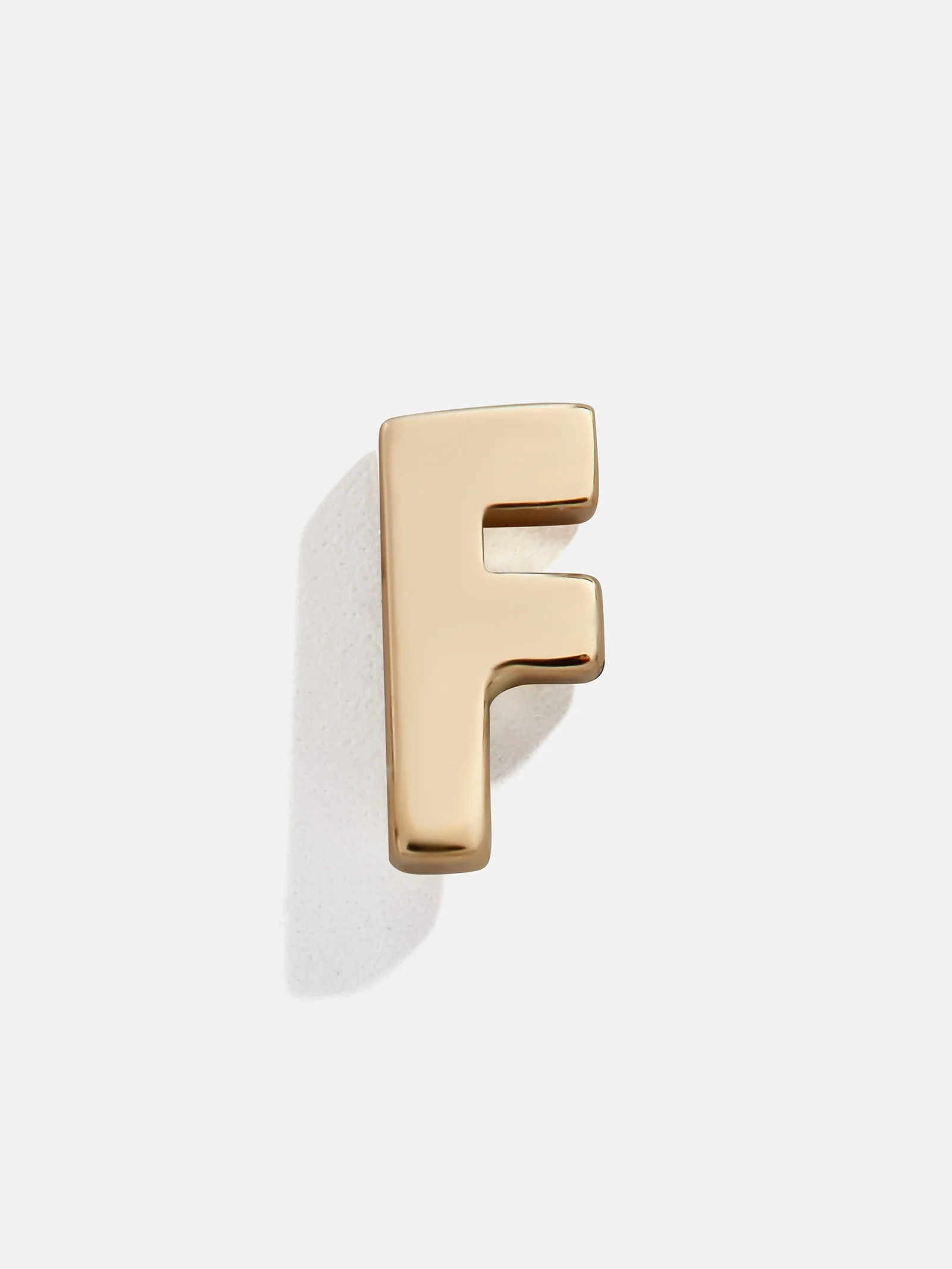 Single 14K Solid Gold Initial Earring - Gold - Image 9