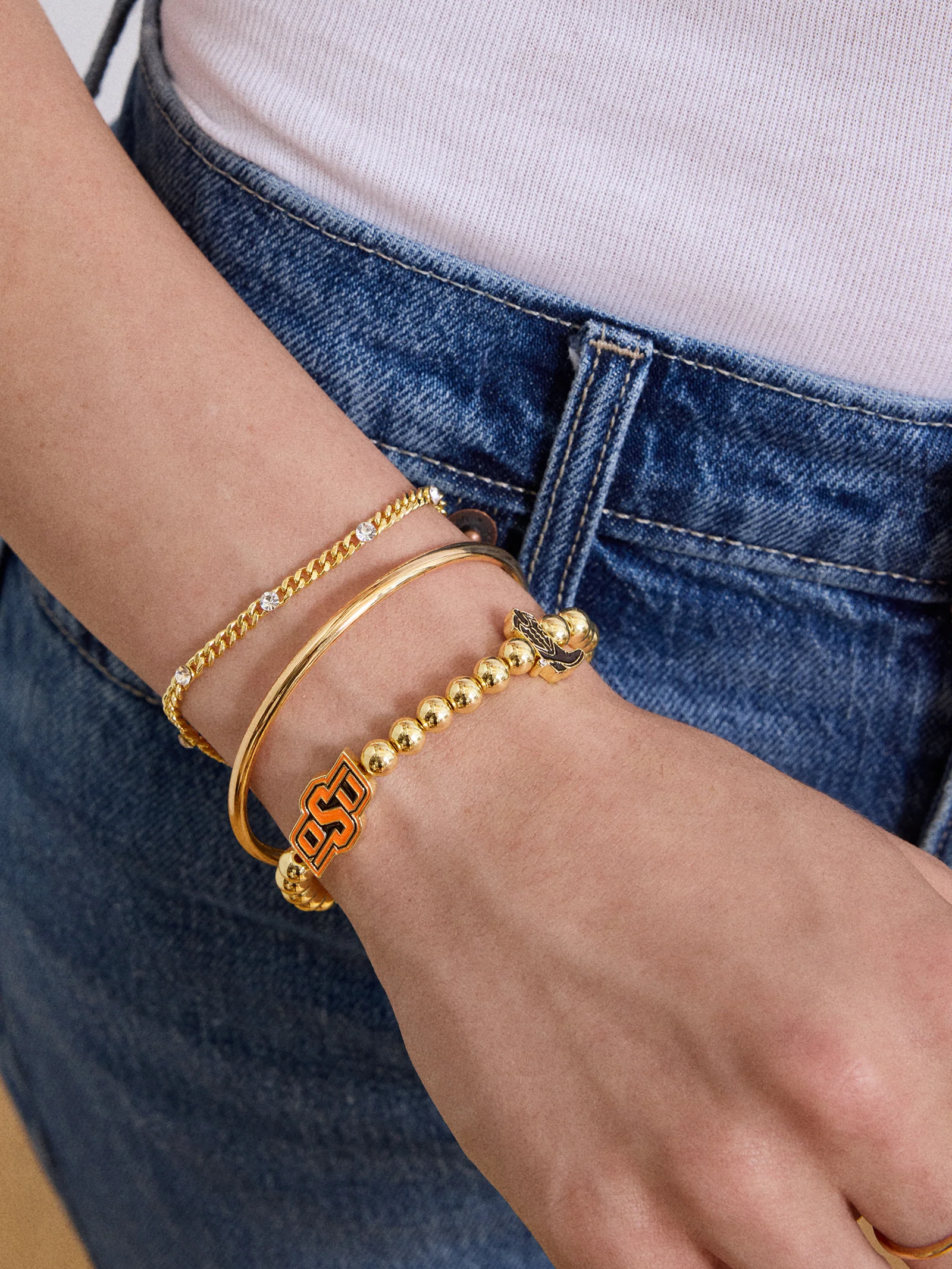 Oklahoma State University Pisa Bracelet - Oklahoma State University - Image 2